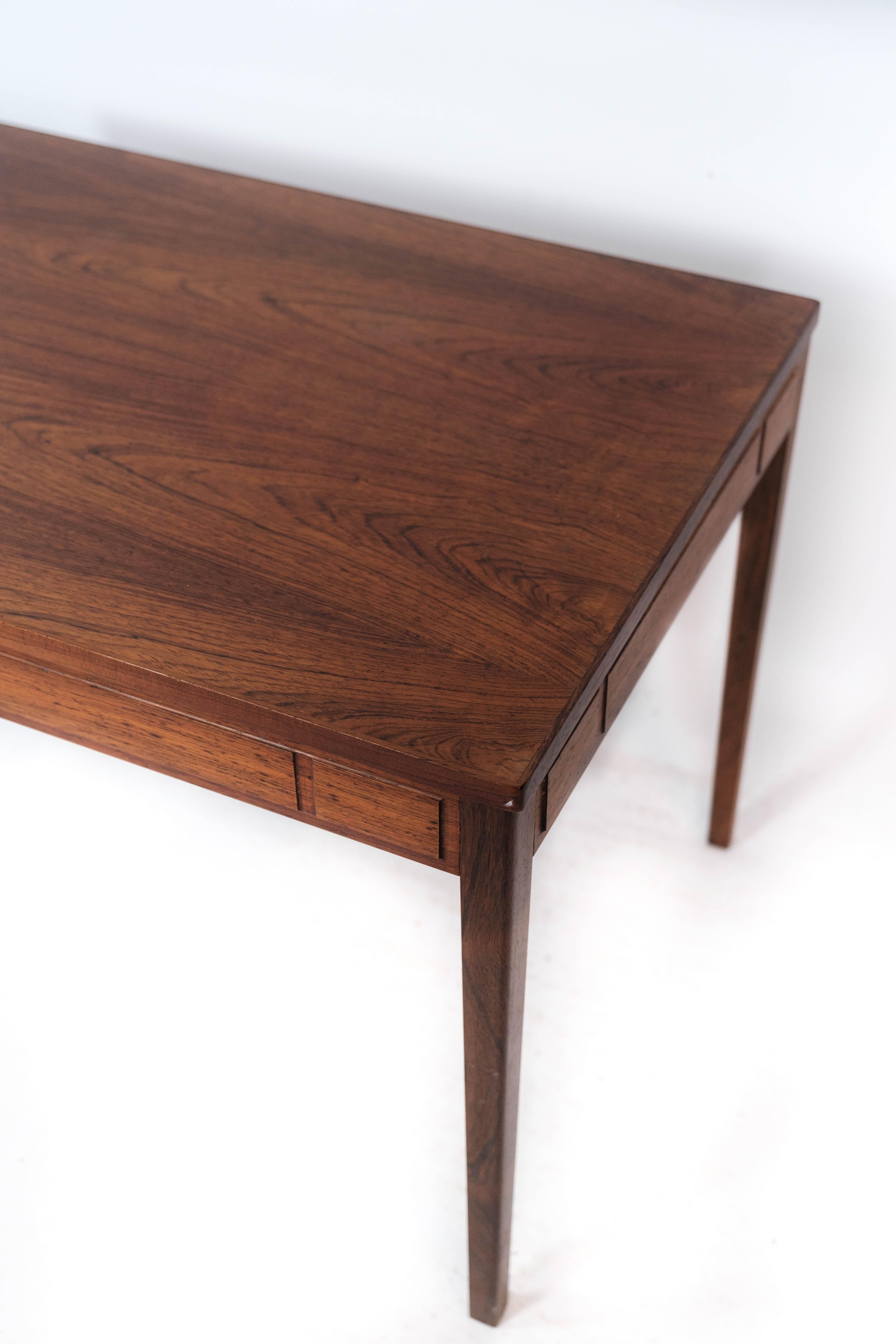 Mid-20th Century Side Table Made In Rosewood Of Danish Design From 1960s For Sale