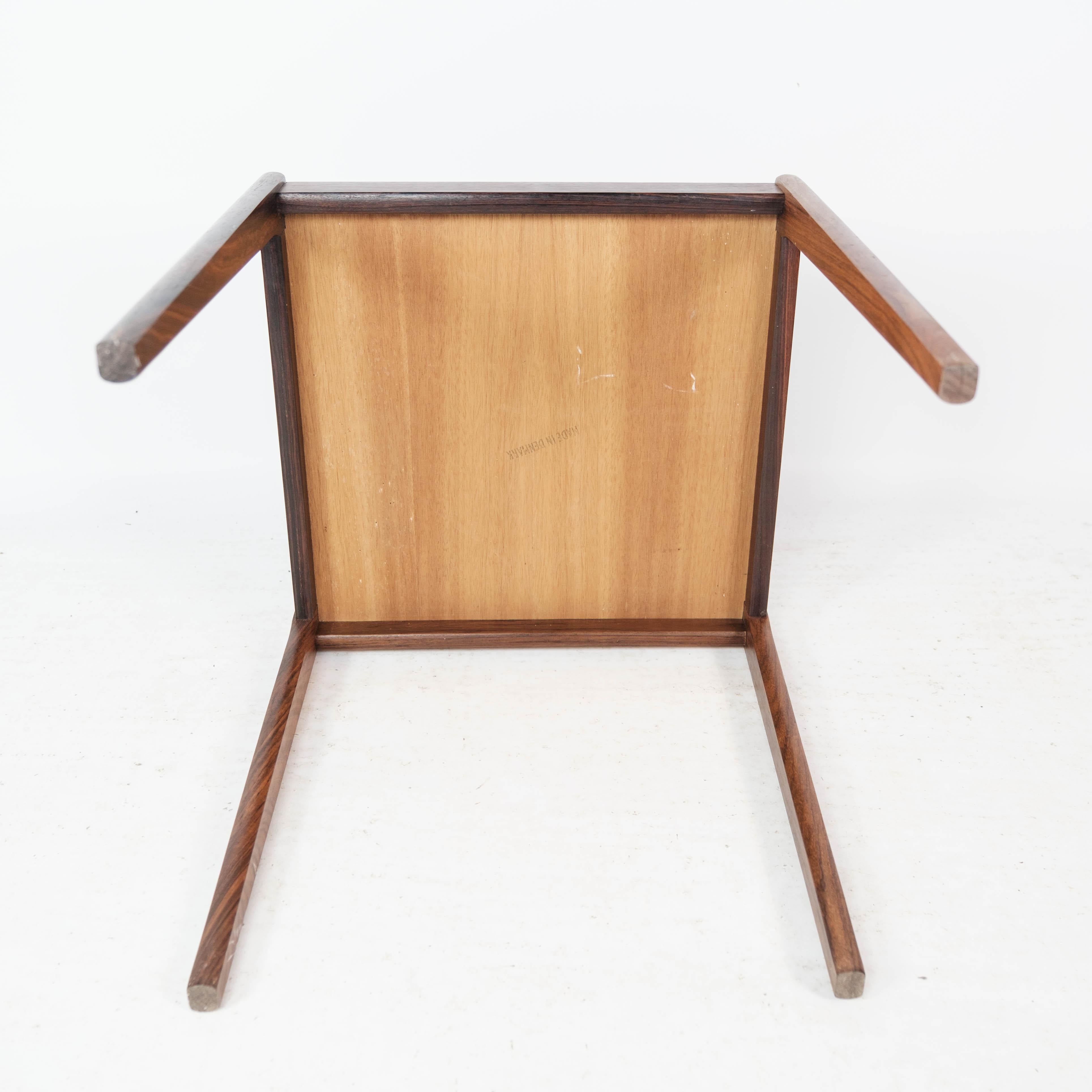 Mid-20th Century Side Table in Rosewood of Danish Design from the 1960s For Sale
