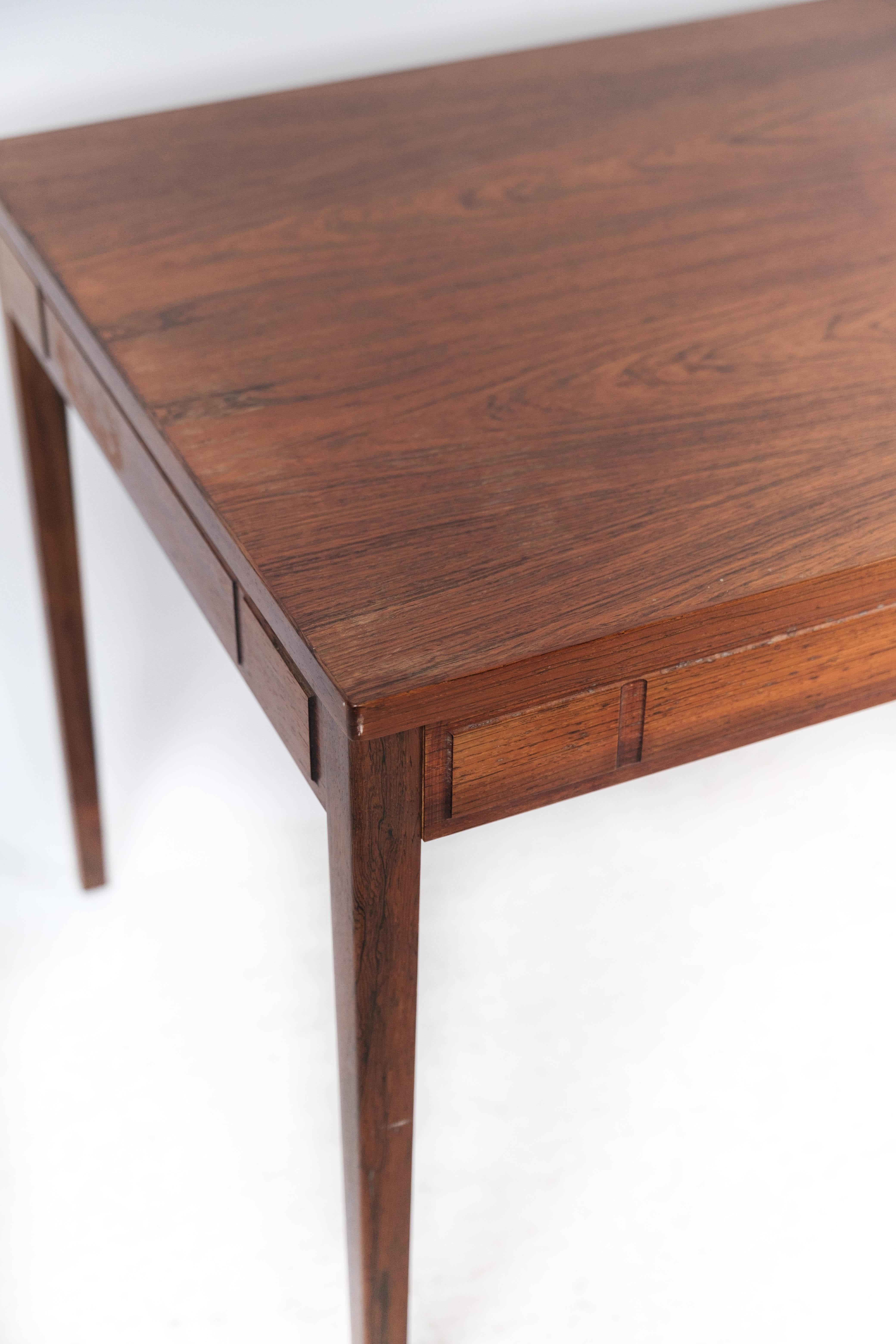 Side Table Made In Rosewood Of Danish Design From 1960s For Sale 1