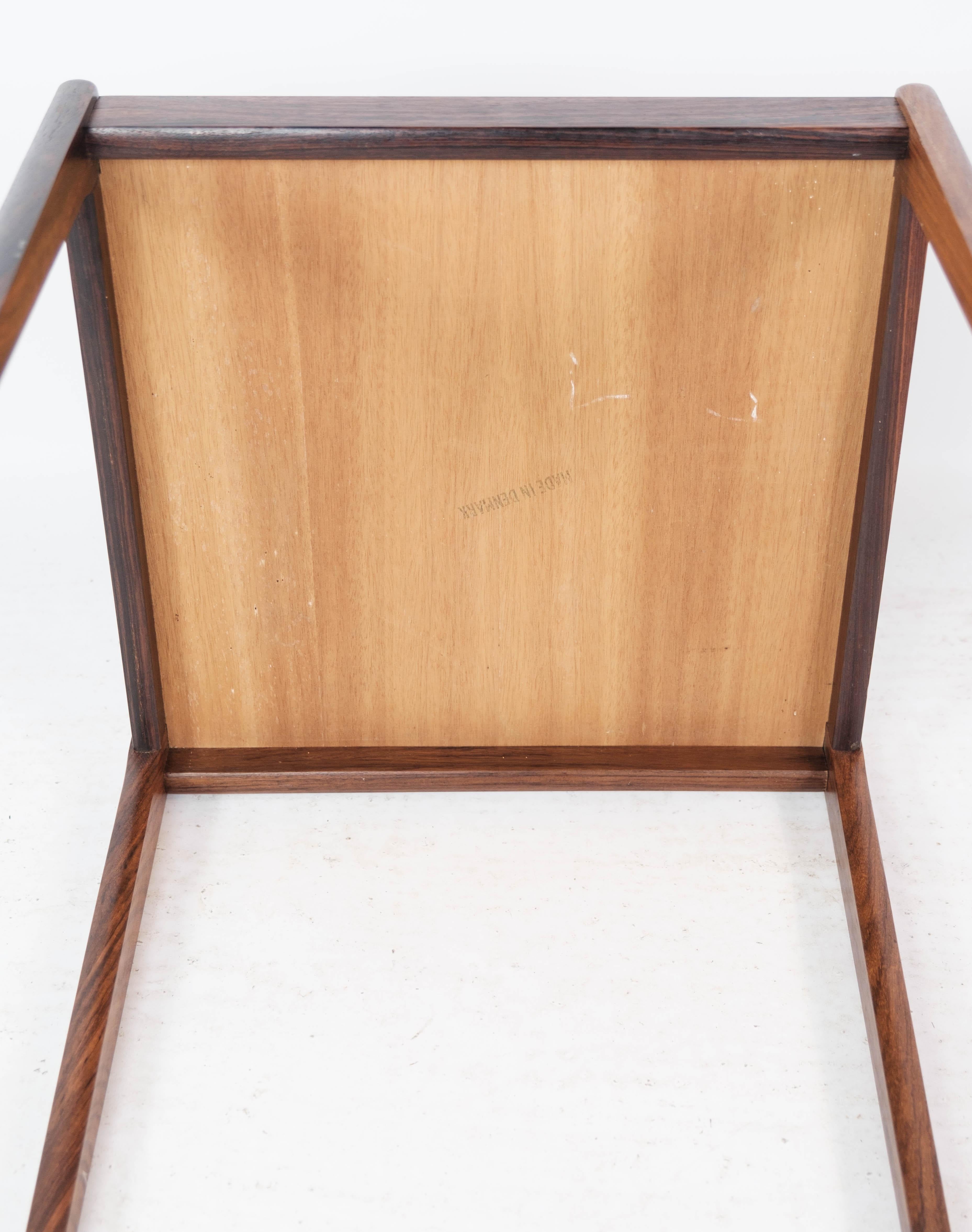 Side Table in Rosewood of Danish Design from the 1960s For Sale 1