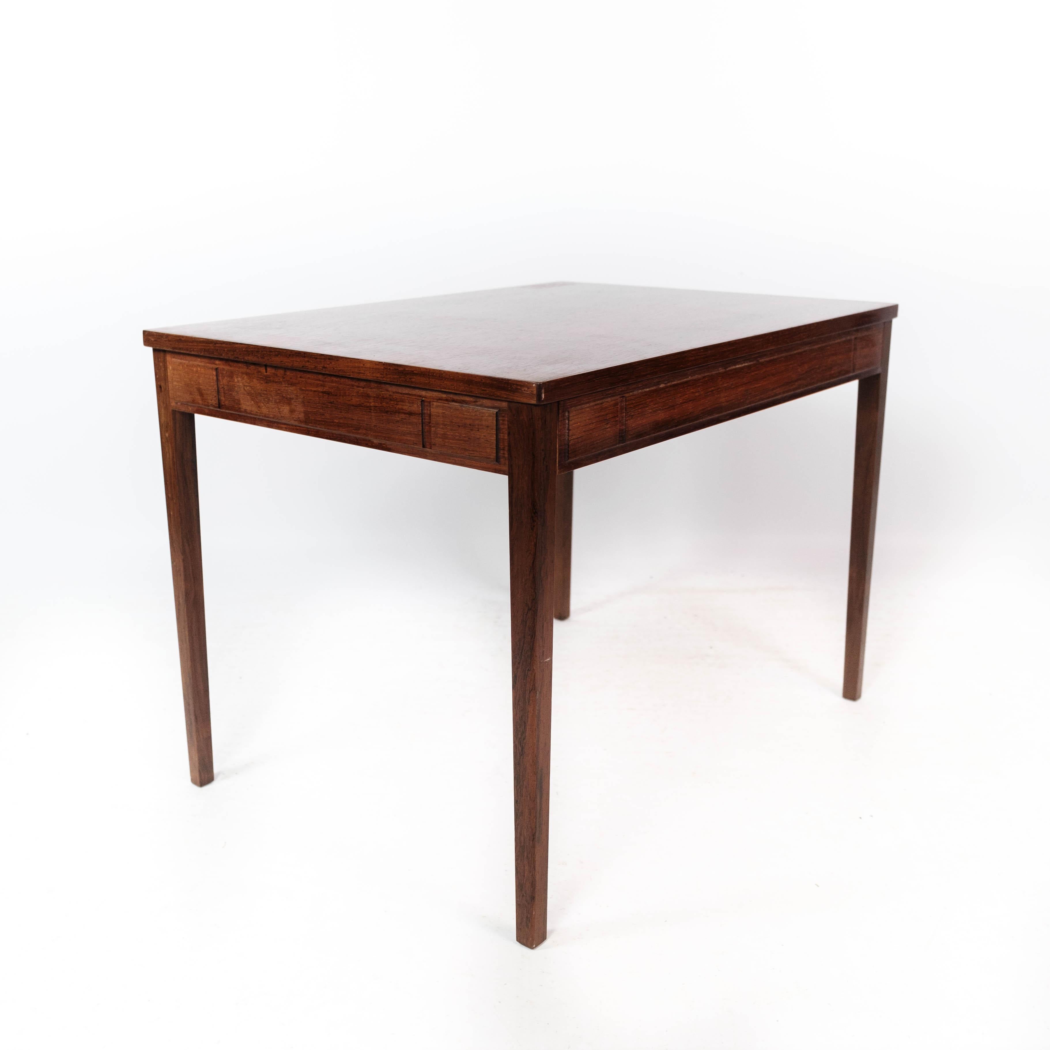 Side Table Made In Rosewood Of Danish Design From 1960s For Sale 4