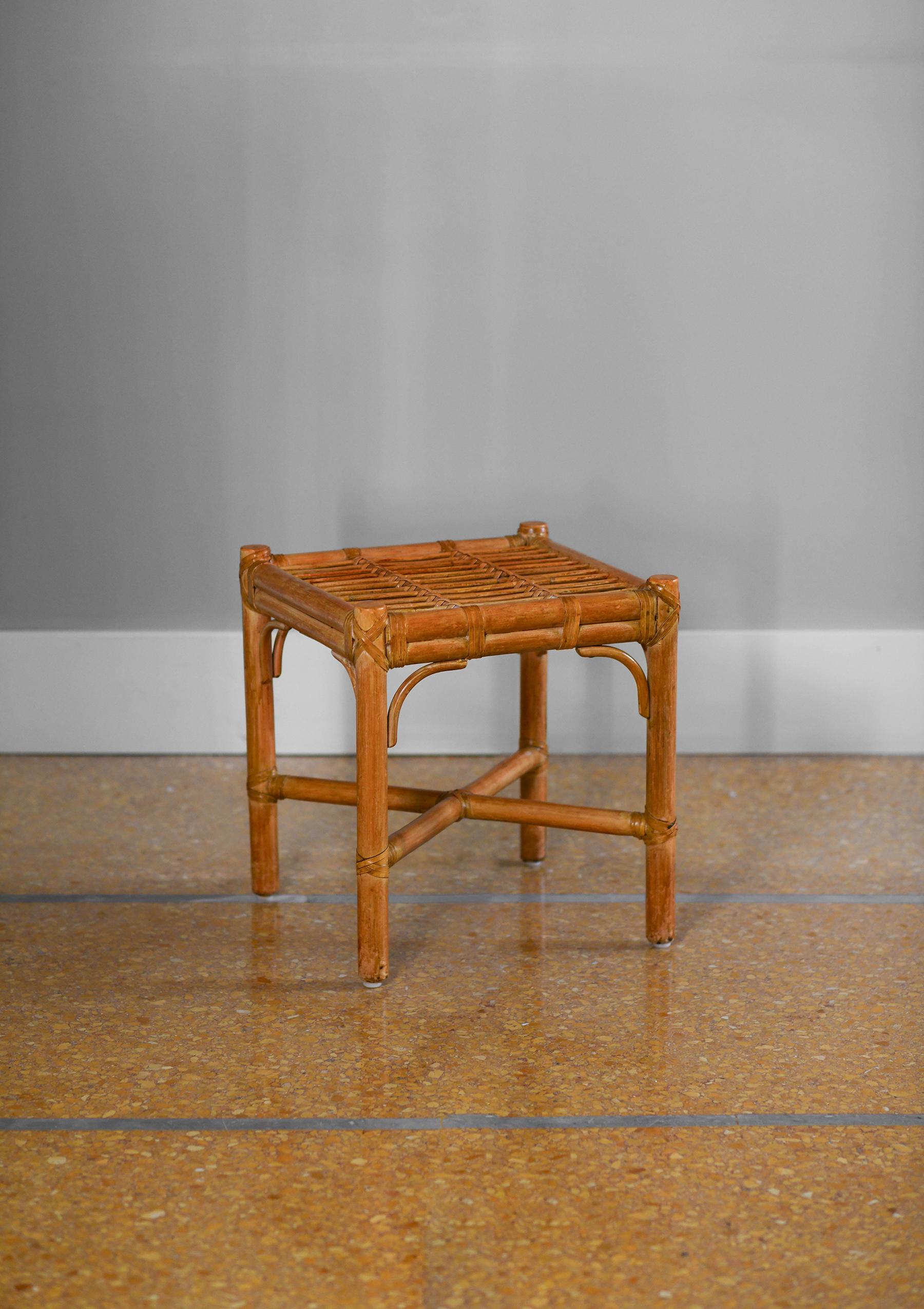 Side Table in rush and wicker 1980
Dimensions: 42 W x 45 H x 42 D
Italy, 1980s