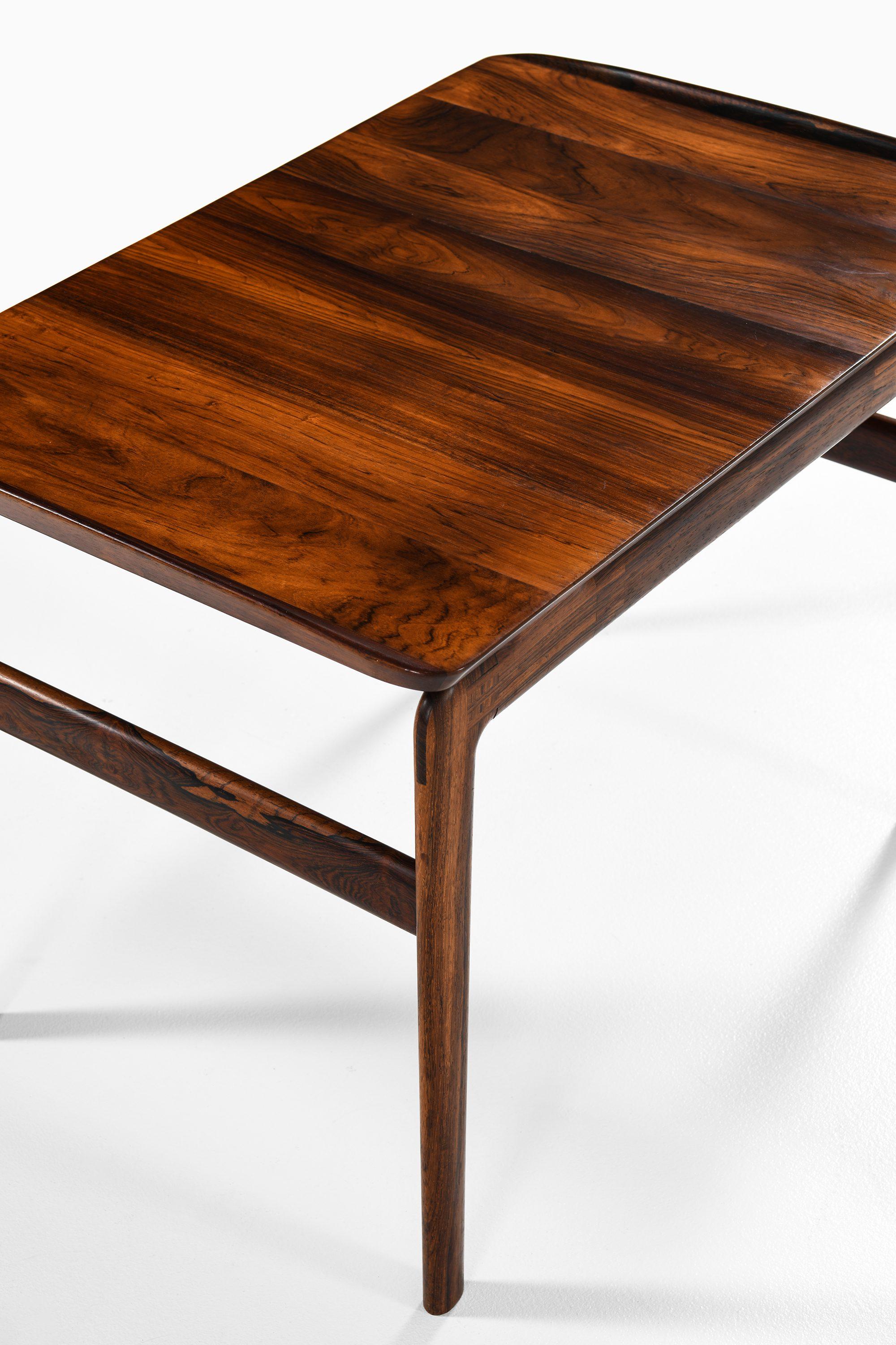 Danish Side Table in Solid Rosewood by Peter Hvidt and Orla Mølgaard-Nielsen, 1960s