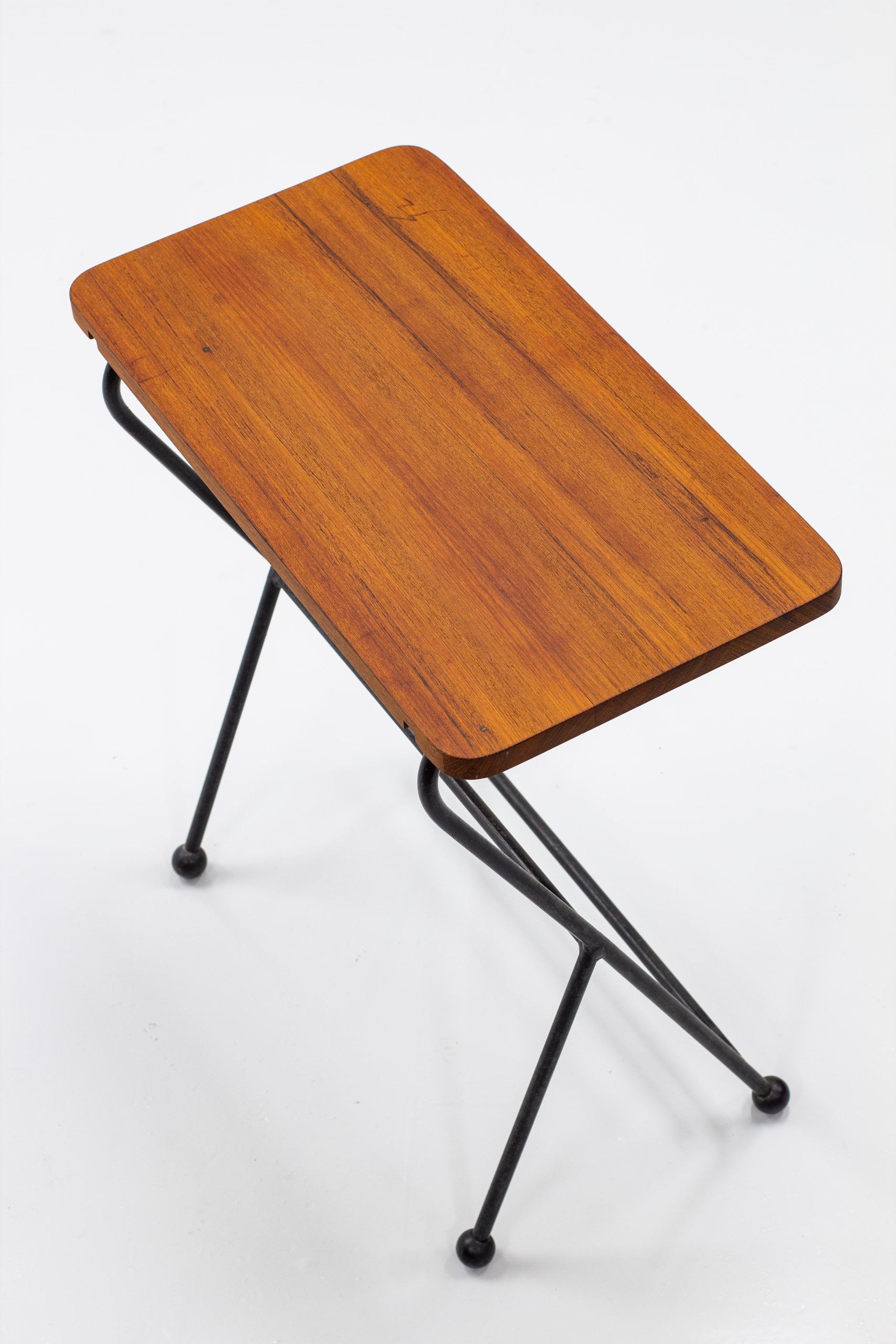 Scandinavian Modern Side Table in Teak Designed and Produced in Sweden, 1950s