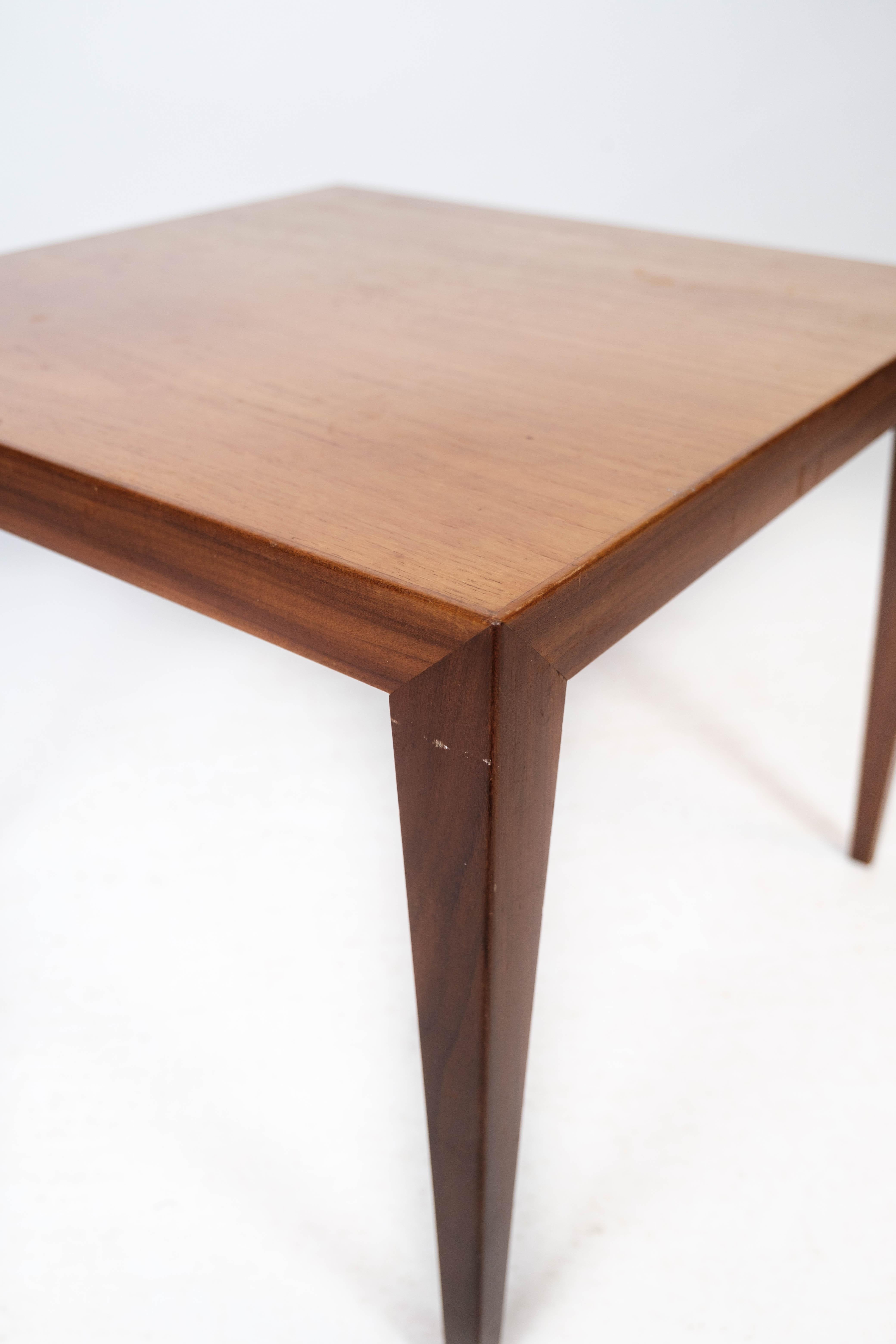 Side Table in Teak of Danish Design Manufactured by Haslev Furniture, 1960s For Sale 3