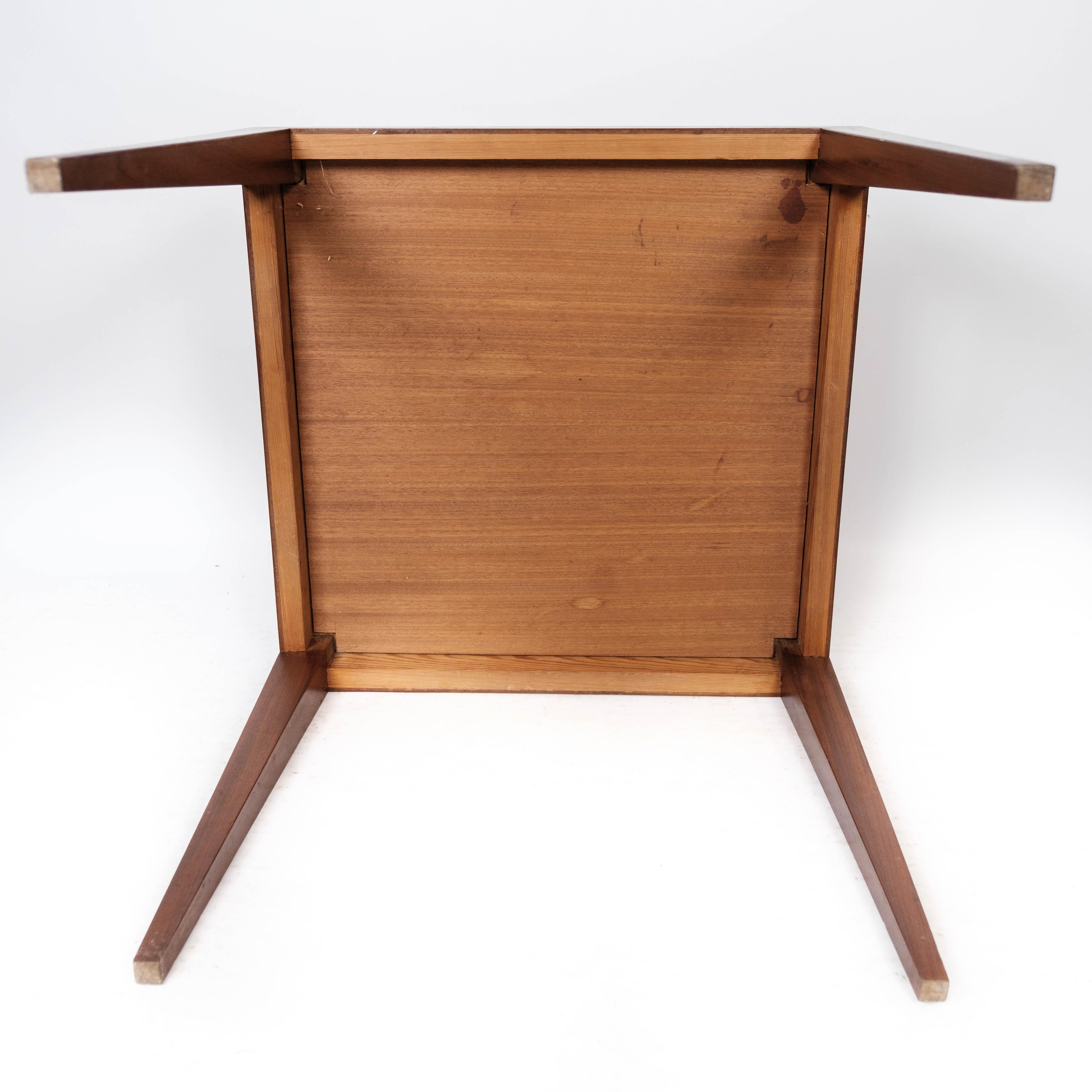 Beistelltisch aus Teakholz im dänischen Design, hergestellt von Haslev Furniture, 1960er Jahre im Angebot 3