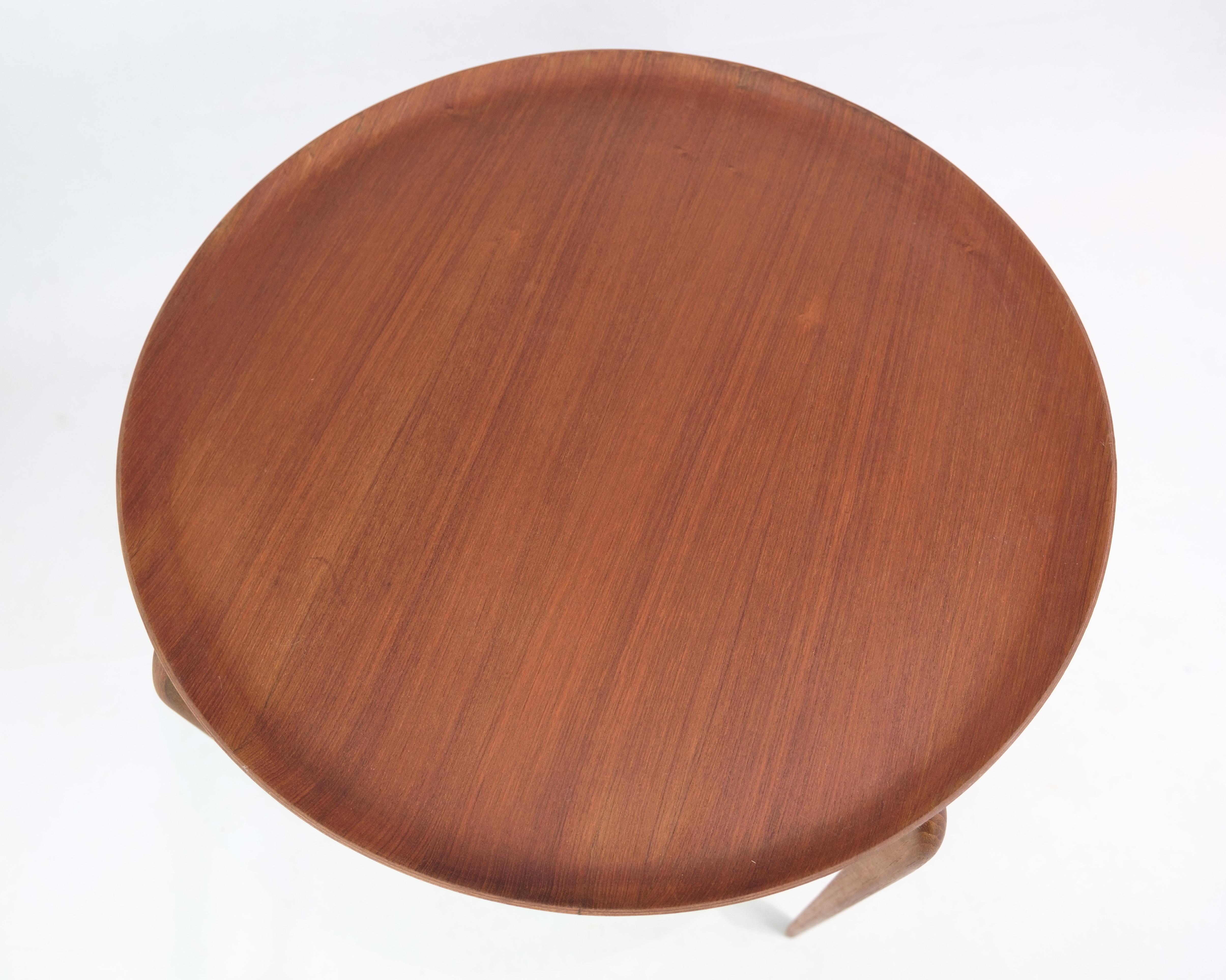 Mid-20th Century Side table In teak, Svend Willumsen & H Engholm, By Fritz Hansen From 1950s For Sale