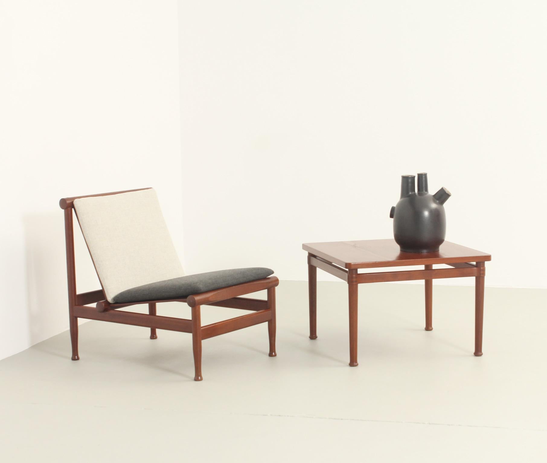 Side Table in Teak Wood by Kai Lyngfeldt Larsen for Søborg, 1950's For Sale 7