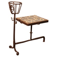 Side Table in the Form of an Andiron in Wrought Iron 16th Century