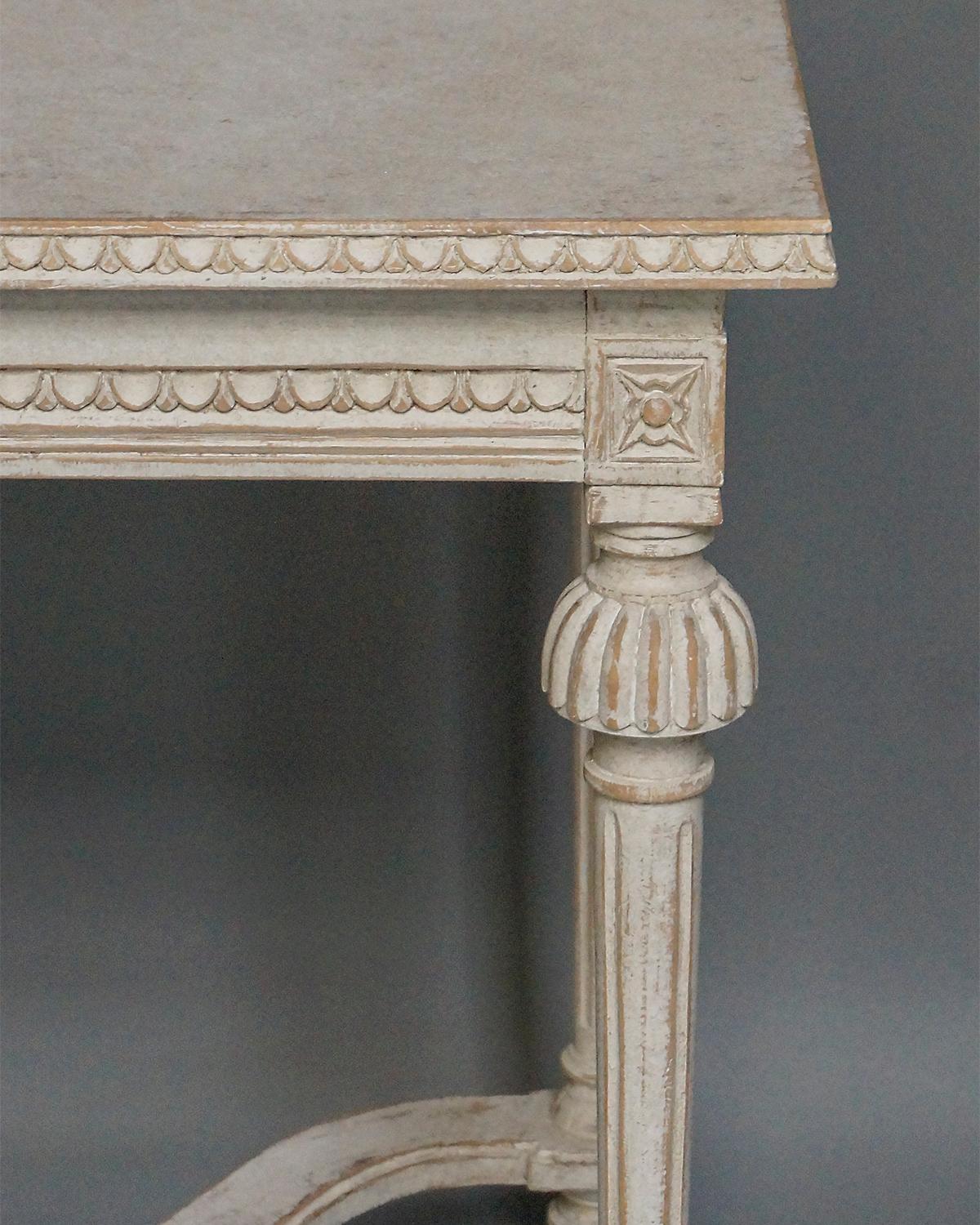 Carved Side Table in the Gustavian Style