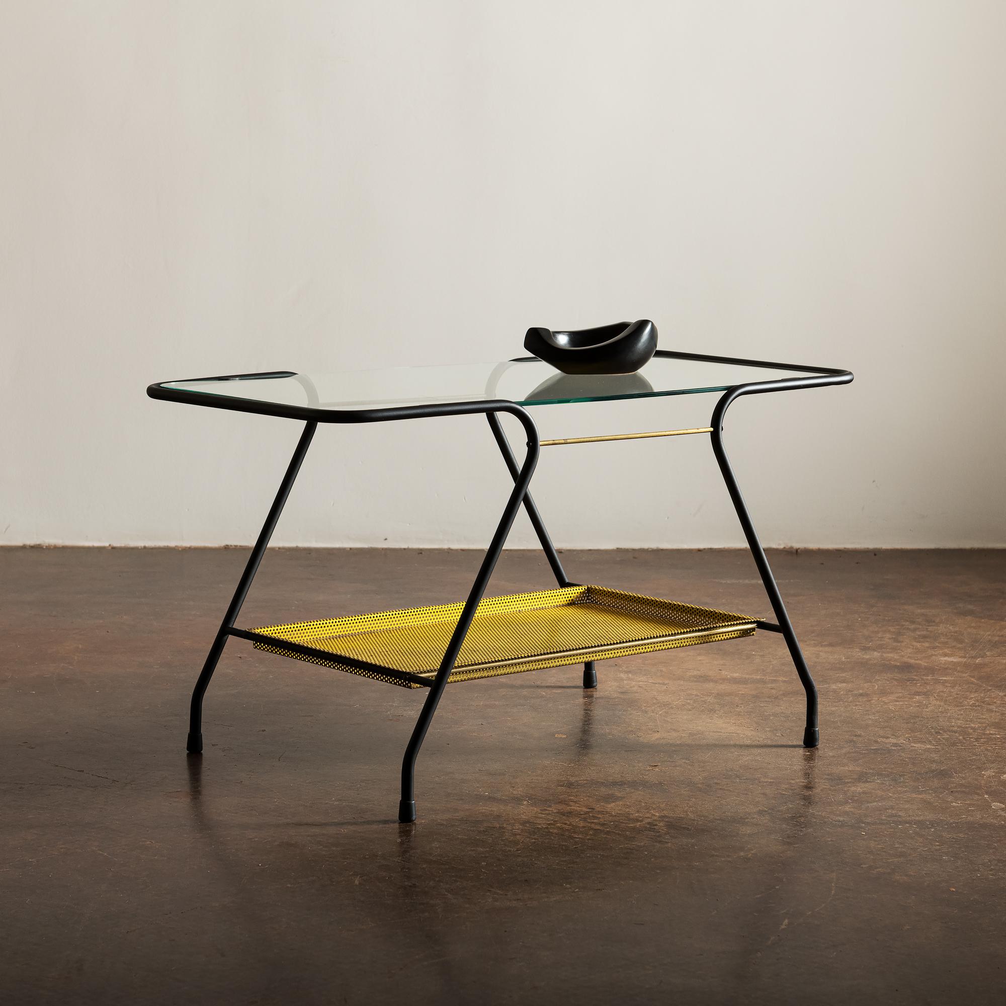 Mid-Century Modern Side Table in the Style of Mathieu Matégot, France 1950s