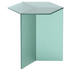 Side Table "Isom Tall" 45 cm Satin Glass, Sebastian Scherer for Neo/Craft