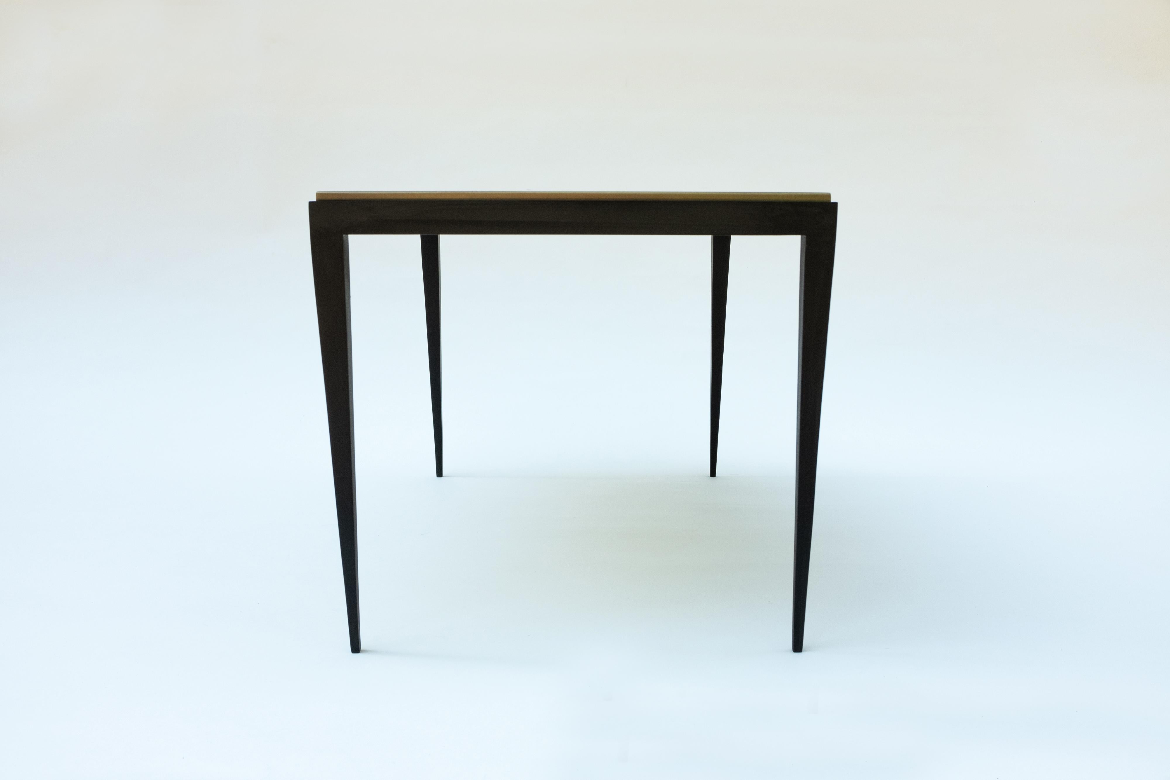 Métal Table d'appoint inspirée de Jean-Michel Frank en vente