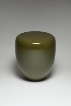 Khaki DOT M Side Table by Reda Amalou Design, - Glossy Lacquer