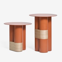 Side Table ‘Layers L’ by WOO – Designer Table in Aluminum for Artful Interiors