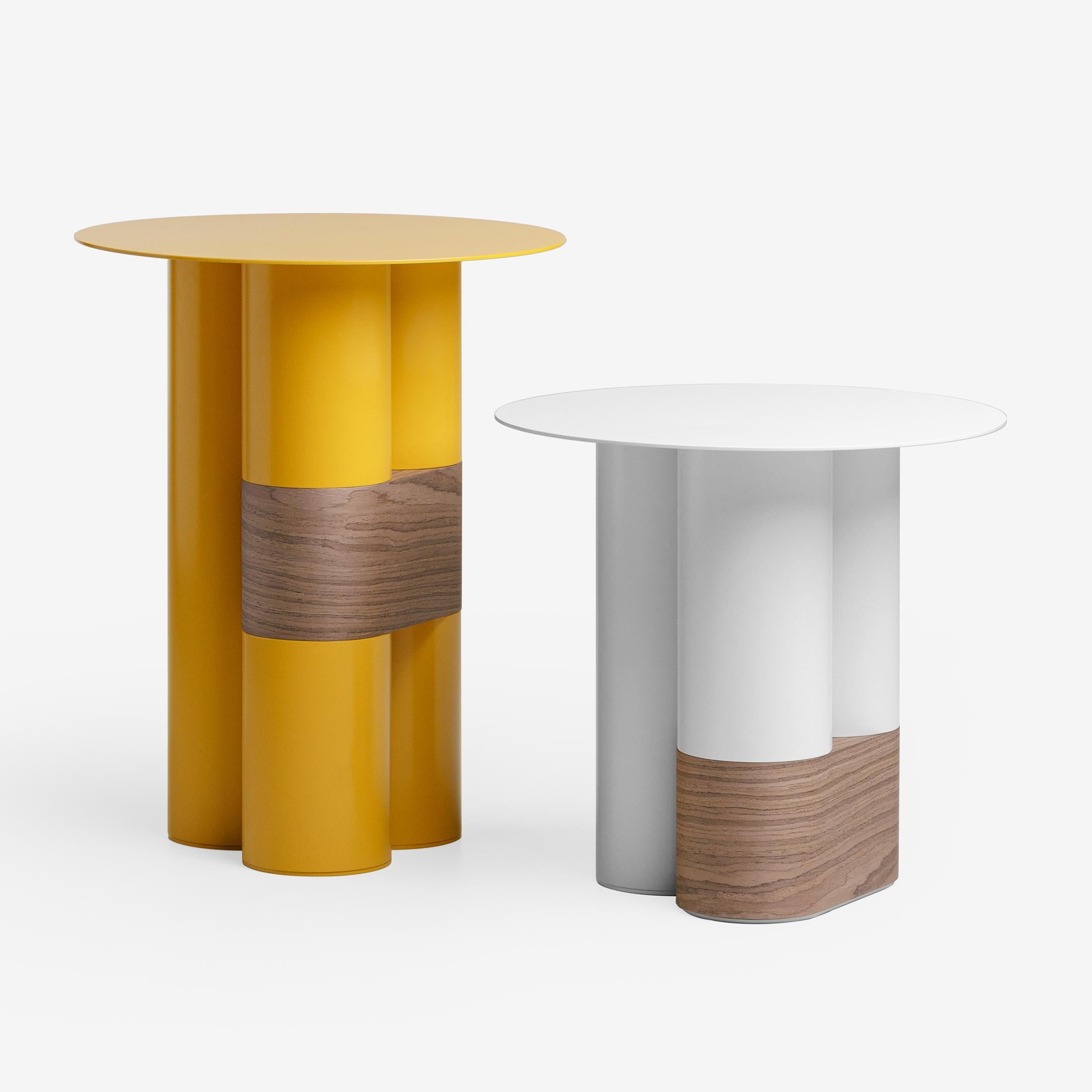 Contemporary Side Table Layers L by WOO For Sale