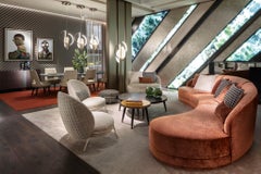 Side Table Legs Lacquered Wood Metal Feet Caps Distressed Finish Top in Ebony