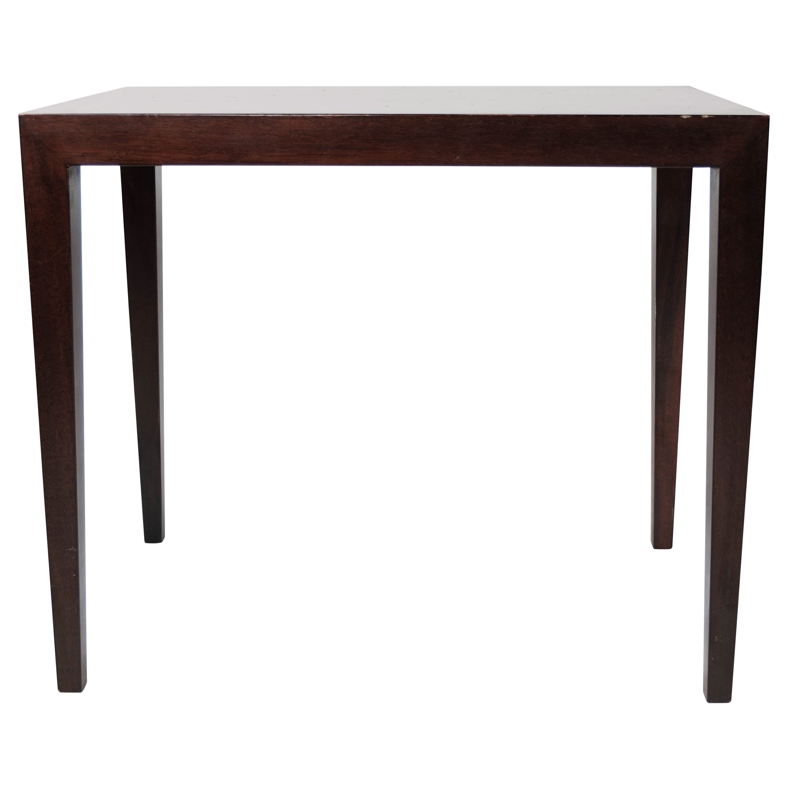 Tavolino in mogano di Severin Hansen per Haslev Furniture degli anni '60