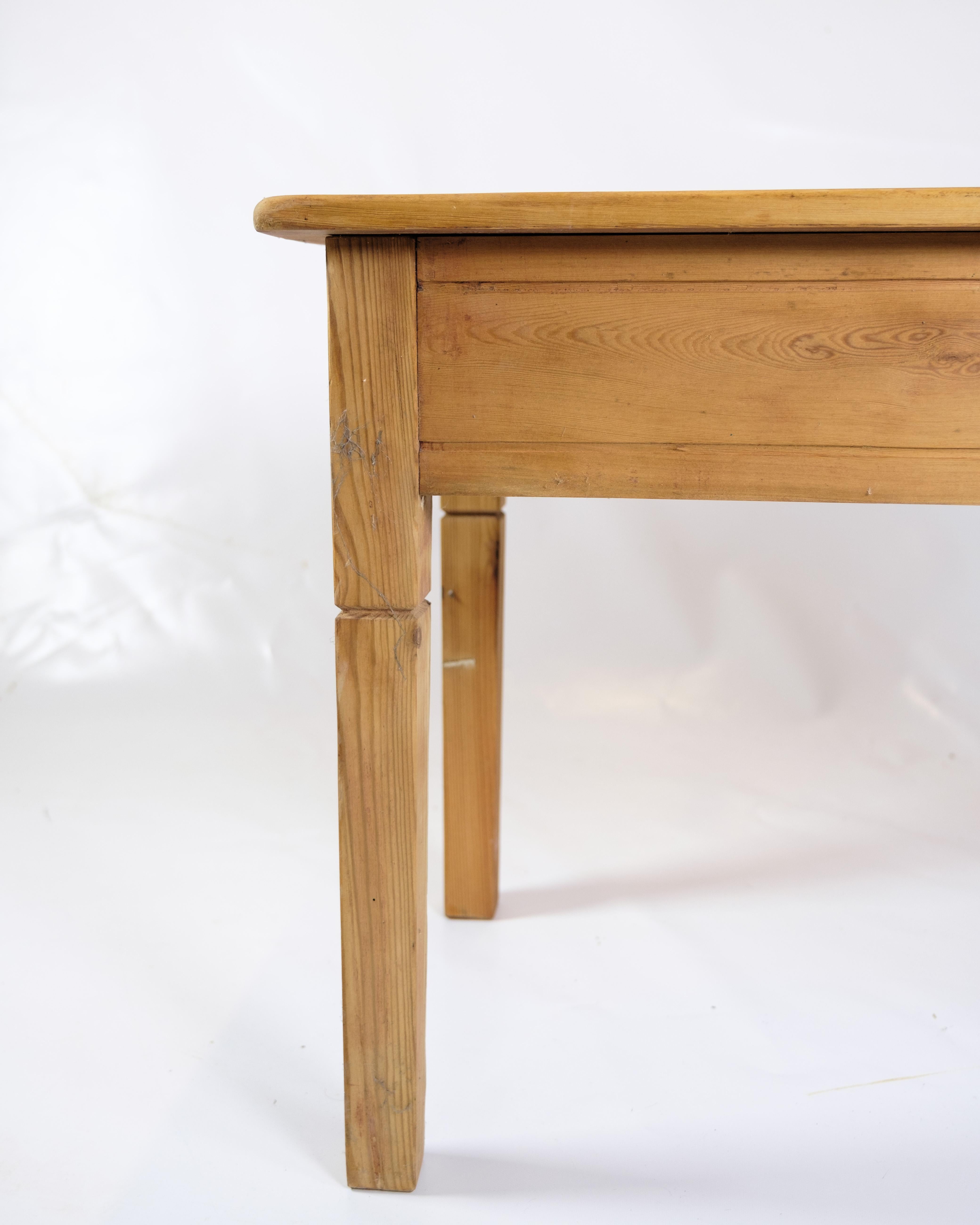 Side Table Made In Pine Wood From 1920s For Sale 5