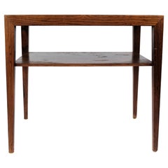 Side Table Made In Rosewood By Severin Hansen For Haslev Furniture From 1960s