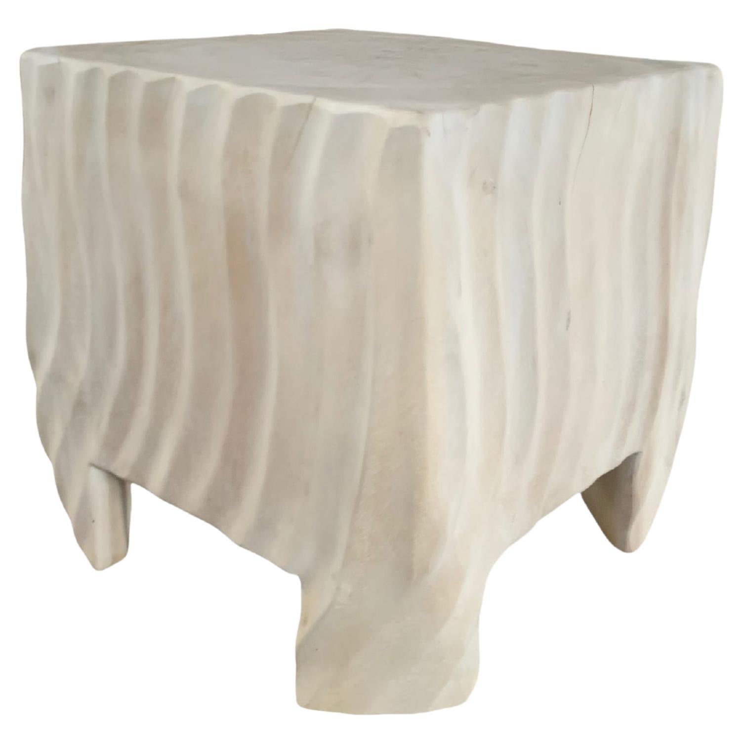 Side Table Mango Wood Bleached Finish