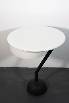 Side Table, Memphis, Valerio Mazzei, 1983, Italy, White Lacquered