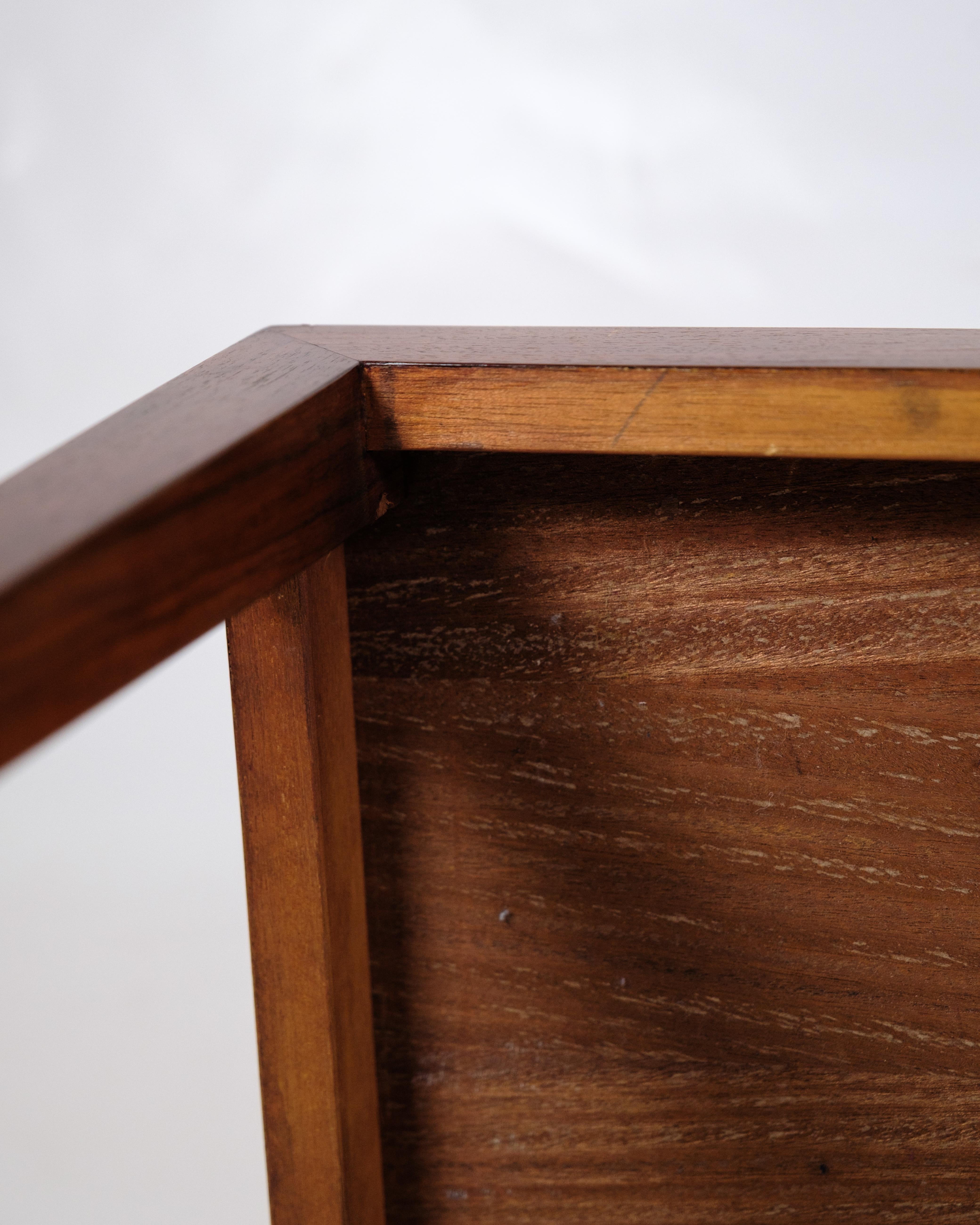 Side Table Model 162 Made In Rosewood By Severin Hansen For Haslev Furniture For Sale 4