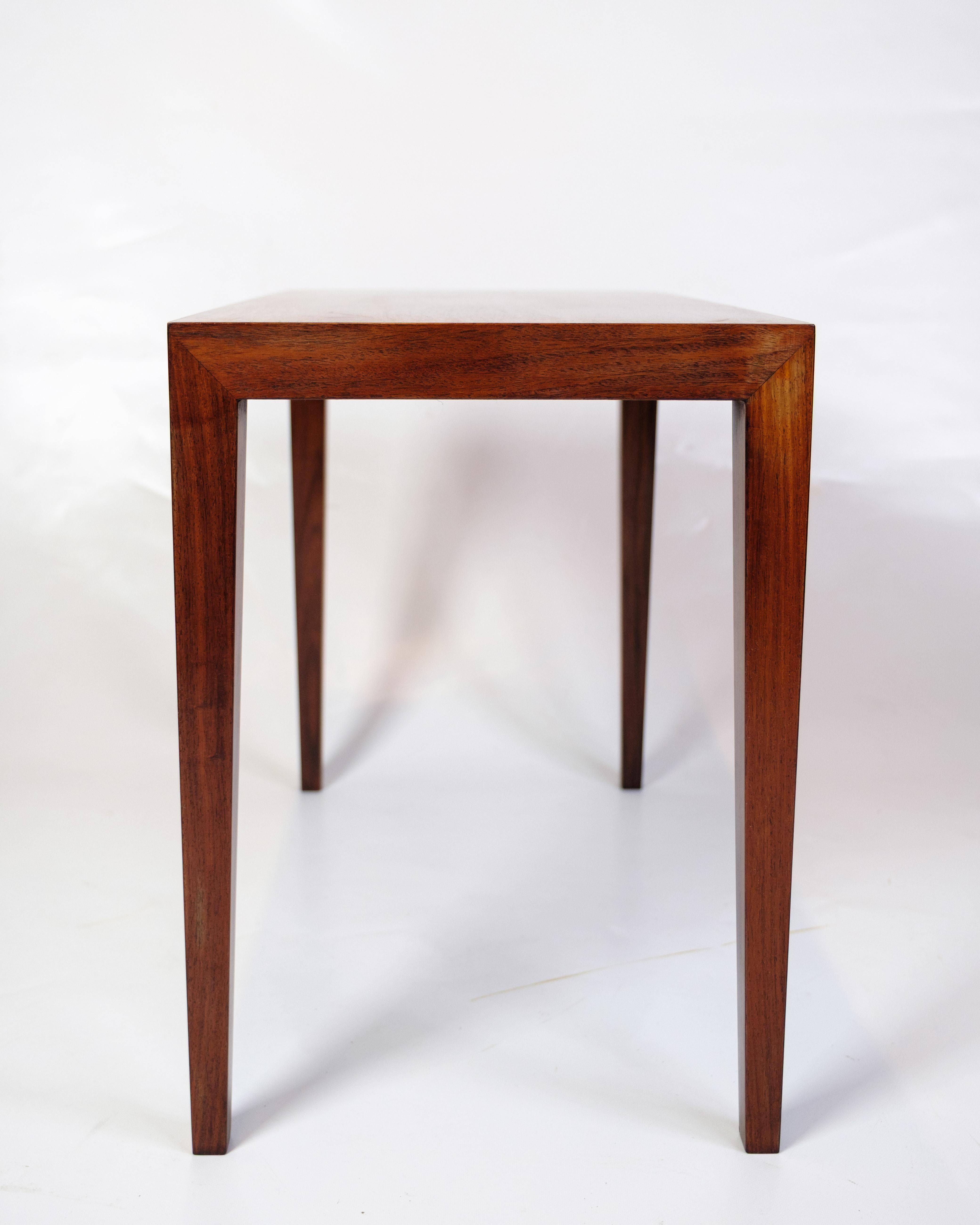 Side Table Model 162 Made In Rosewood By Severin Hansen For Haslev Furniture For Sale 1