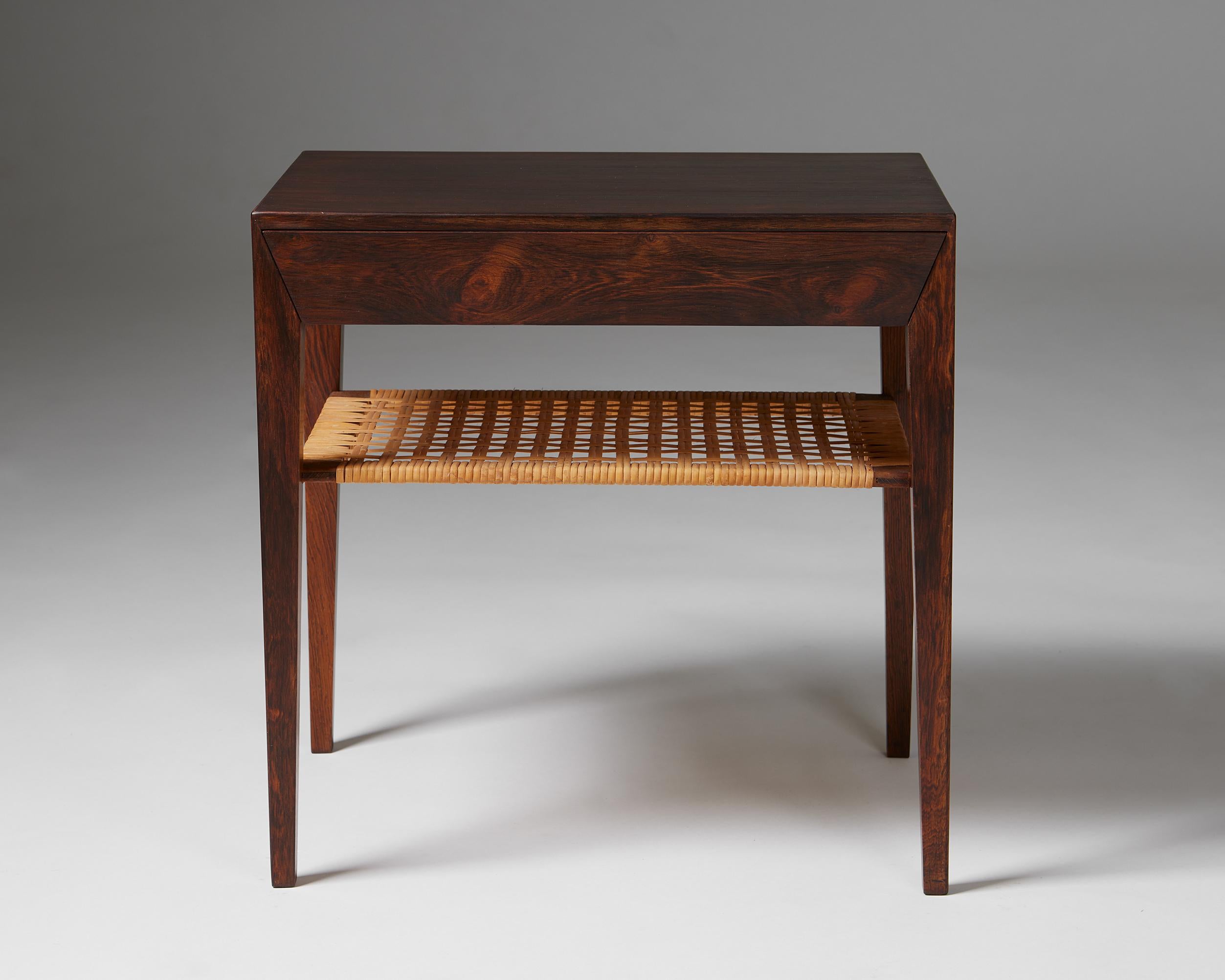Mid-Century Modern Side Table Model 35 Designed by Severin Hansen Jr for Haslev Mobelfabrik