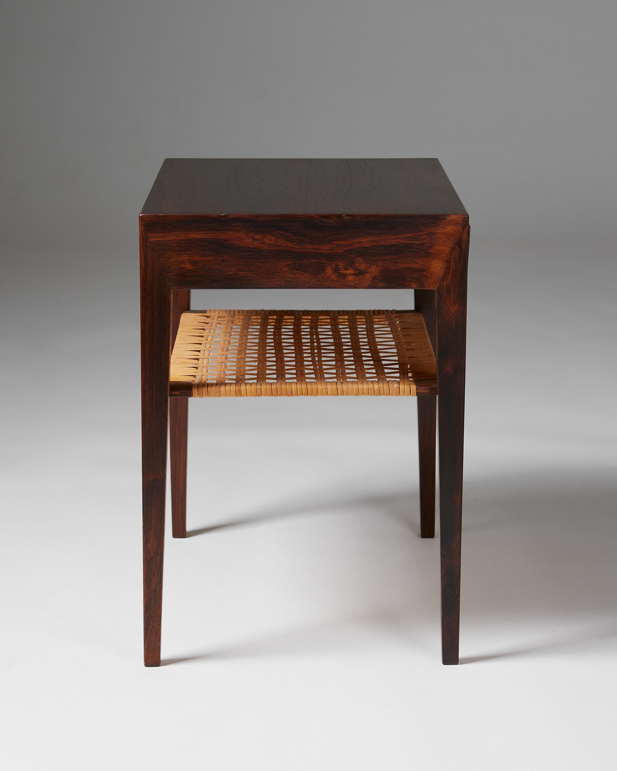 Danish Side Table Model 35 Designed by Severin Hansen Jr for Haslev Mobelfabrik