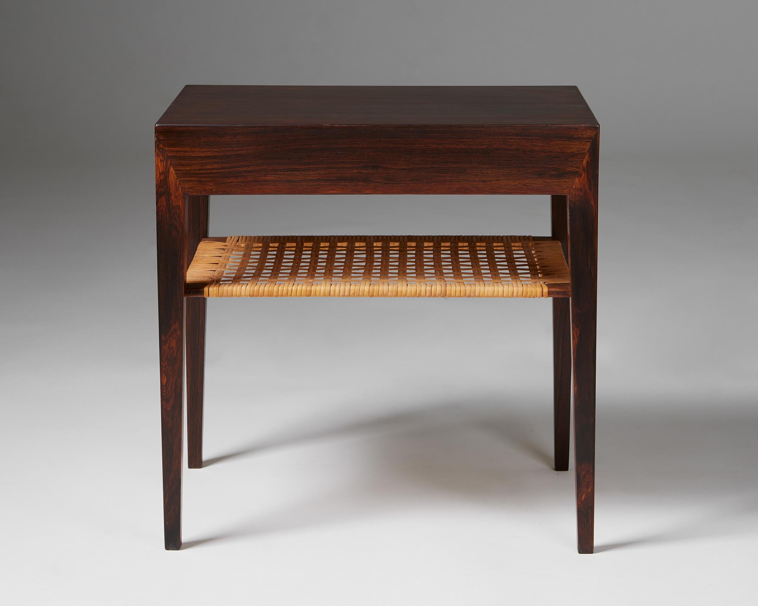 Side Table Model 35 Designed by Severin Hansen Jr for Haslev Mobelfabrik In Good Condition In Stockholm, SE
