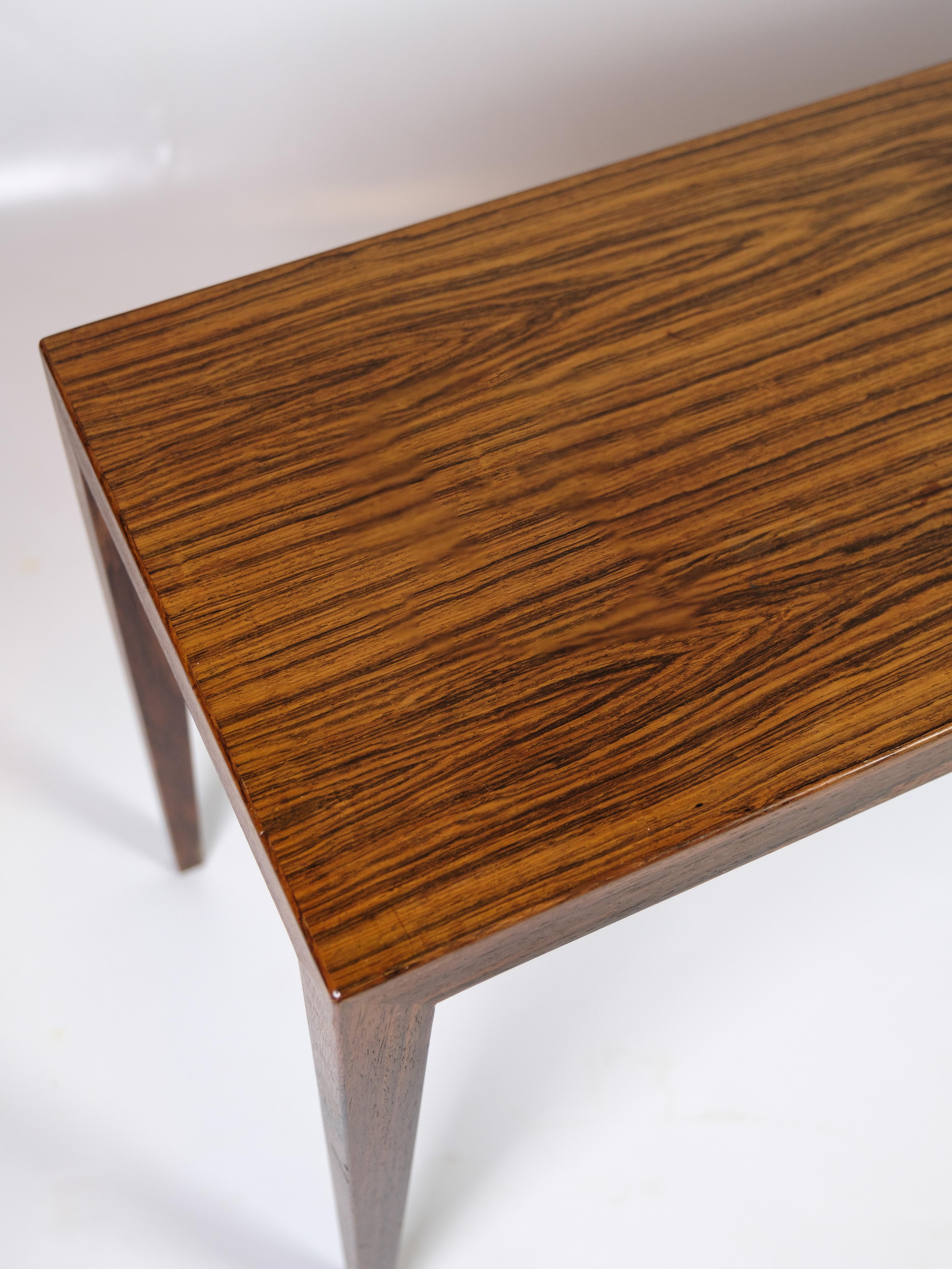 Mid-Century Modern Table d'appoint modèle 41A fabriquée en bois de rose par Severin Hansen pour Haslev Furniture en vente