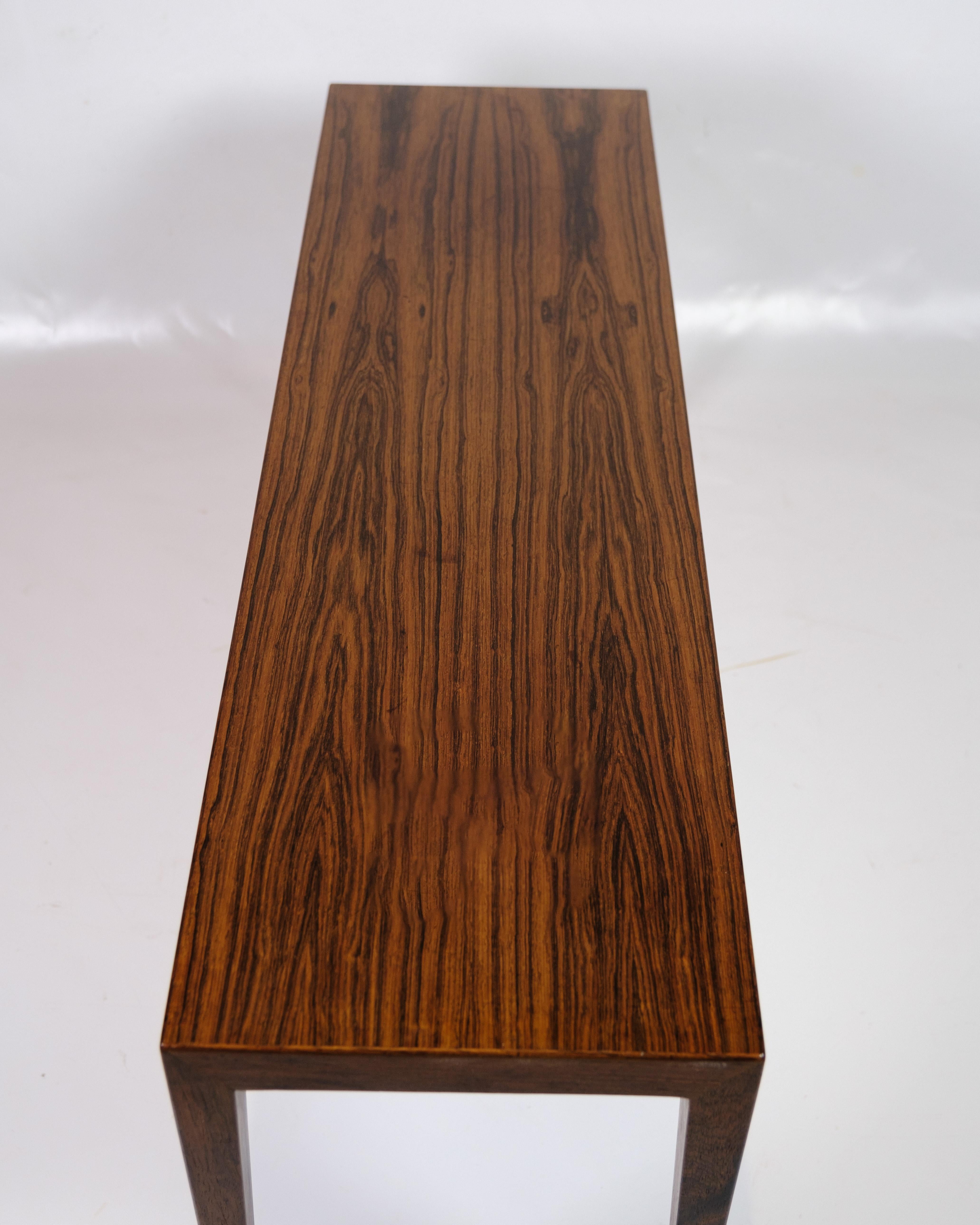 Danois Table d'appoint modèle 41A fabriquée en bois de rose par Severin Hansen pour Haslev Furniture en vente