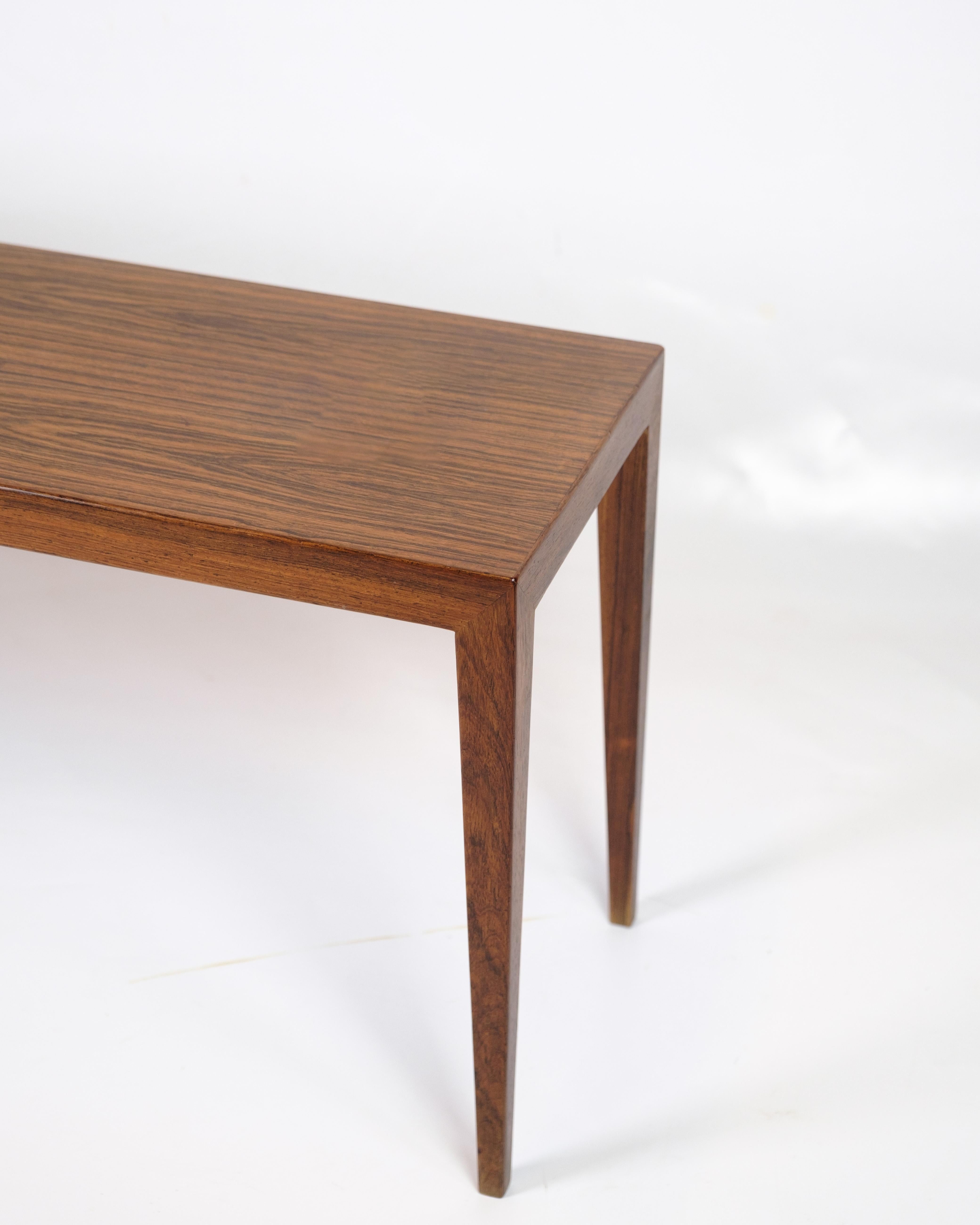 Table d'appoint modèle 41A fabriquée en bois de rose par Severin Hansen pour Haslev Furniture Bon état - En vente à Lejre, DK