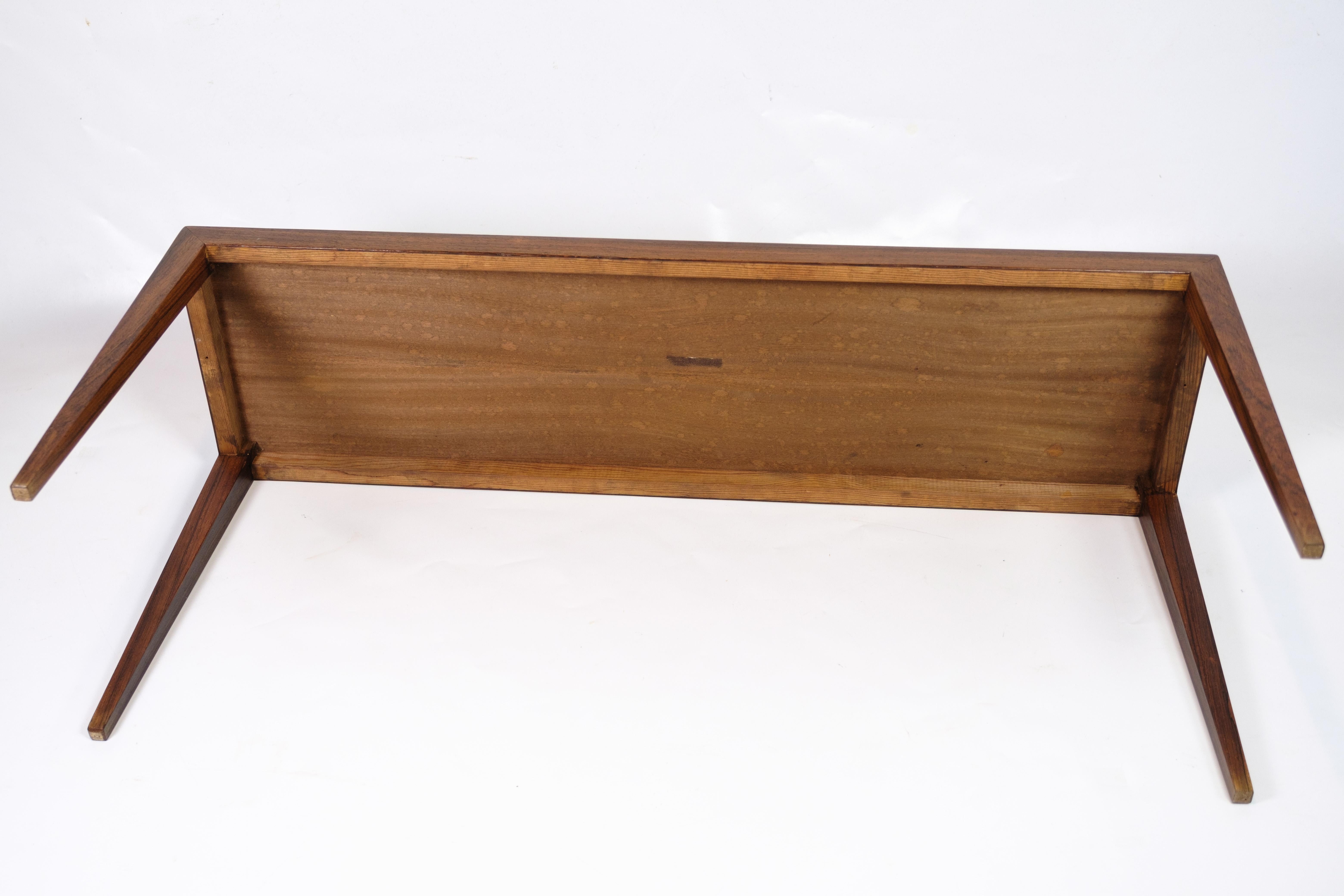 Milieu du XXe siècle Table d'appoint modèle 41A fabriquée en bois de rose par Severin Hansen pour Haslev Furniture en vente