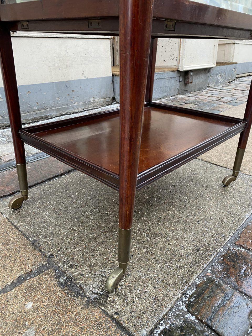 Side Display Table /Glass Montre Top /Trolley, Mid-20th Century 1