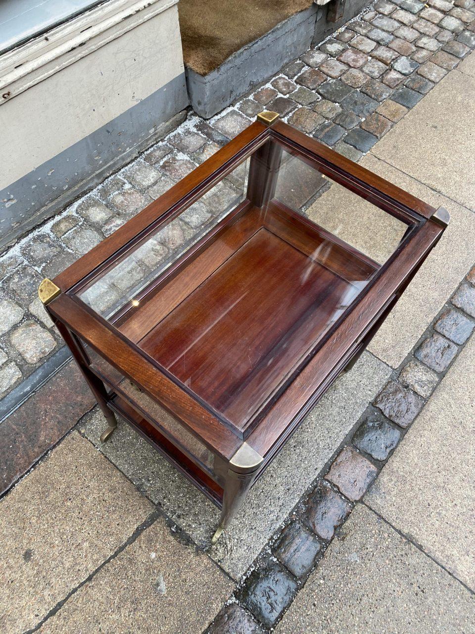 Side Display Table /Glass Montre Top /Trolley, Mid-20th Century 2