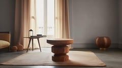 Side Table, Night Stand in Solid Wood, Auxiliary Table Socle 12 by Joel Escalona