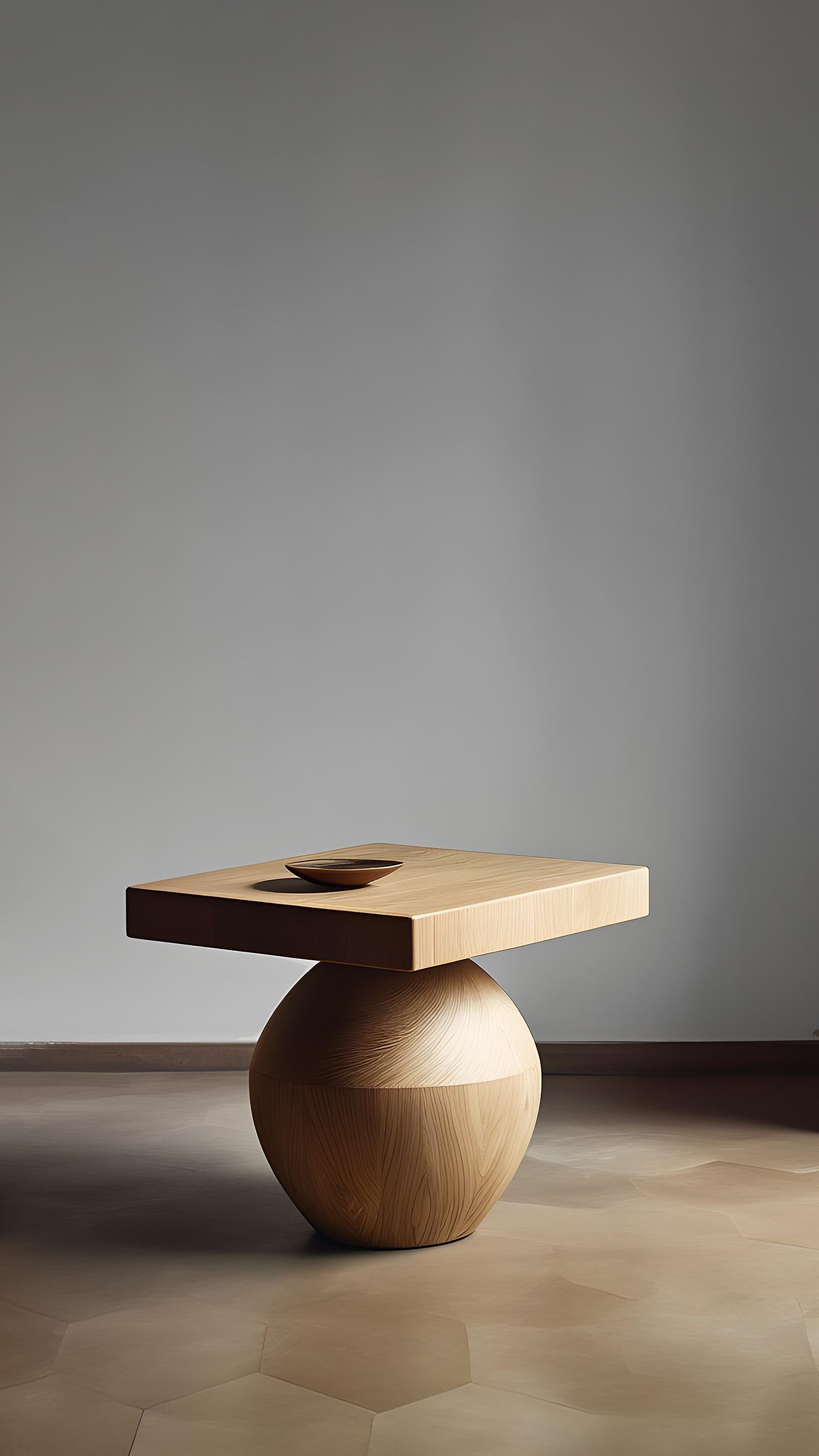 Side Table, Night Stand in Solid Wood, Auxiliary Table Socle 13 by Joel Escalona In New Condition For Sale In Estado de Mexico CP, Estado de Mexico