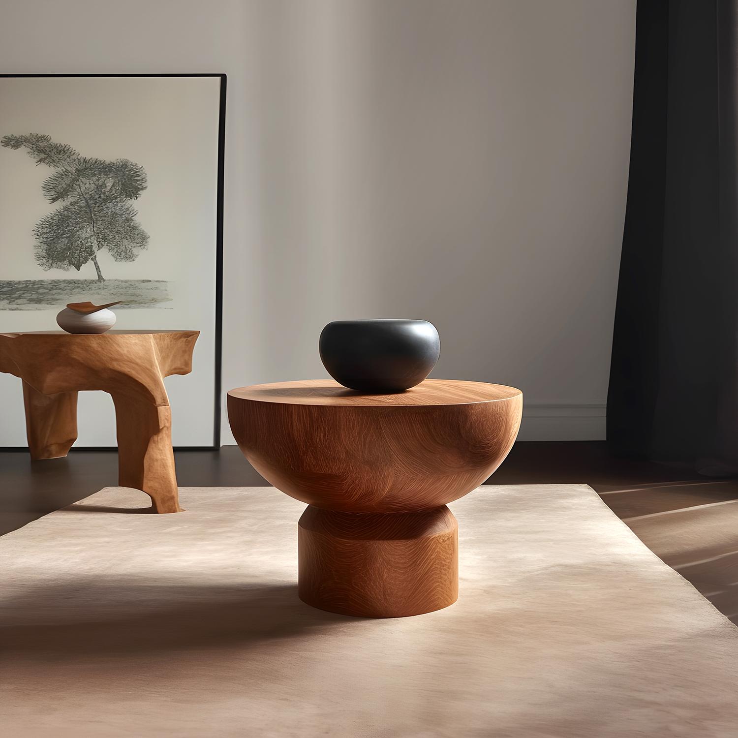 Table d'appoint, table de nuit en bois massif, auxiliaire table Socle 17 de Joel Escalona Neuf - En vente à Ciudad de México, CDMX