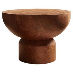 Side Table, Night Stand in Solid Wood, Auxiliary Table Socle 17 by Joel Escalona