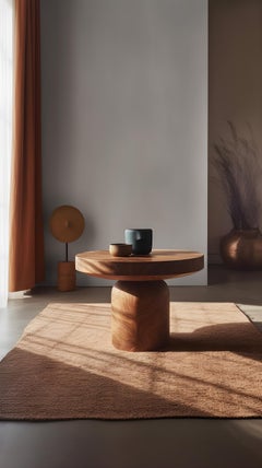 Side Table, Night Stand in Solid Wood, Auxiliary Table Socle 18 by Joel Escalona