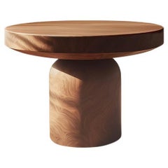 Table d'appoint, table de nuit en bois massif, auxiliaire table Socle 18 de Joel Escalona