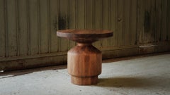 Side Table, Night Stand in Solid Wood, Auxiliary Table Socle 23 by Joel Escalona