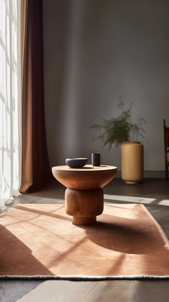 Side Table, Nightstand in Solid Wood, Auxiliary Table Socle 26 by Joel Escalona