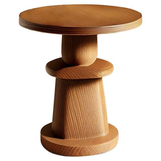 Side Table, Night Stand in Solid Wood, Auxiliary Table Socle 5 by Joel Escalona For Sale
