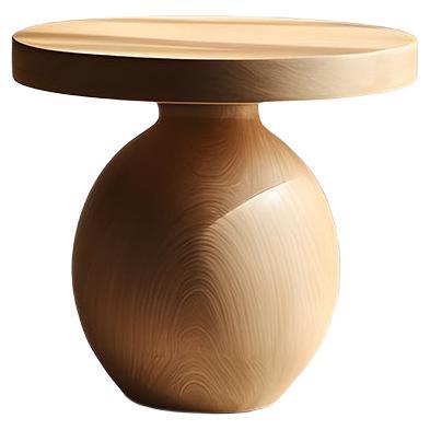 Side Table, Night Stand in Solid Wood, Auxiliary Table Socle 8 by Joel Escalona