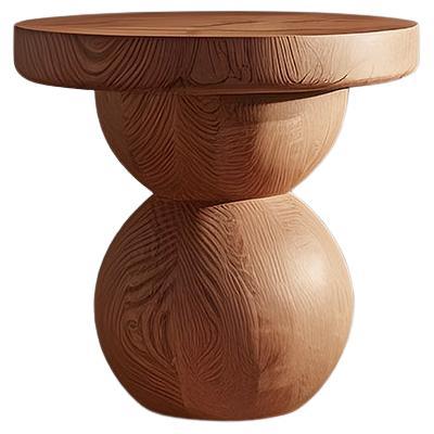 Side Table, Night Stand in Solid Wood, Auxiliary Table Socle 9 by Joel Escalona For Sale