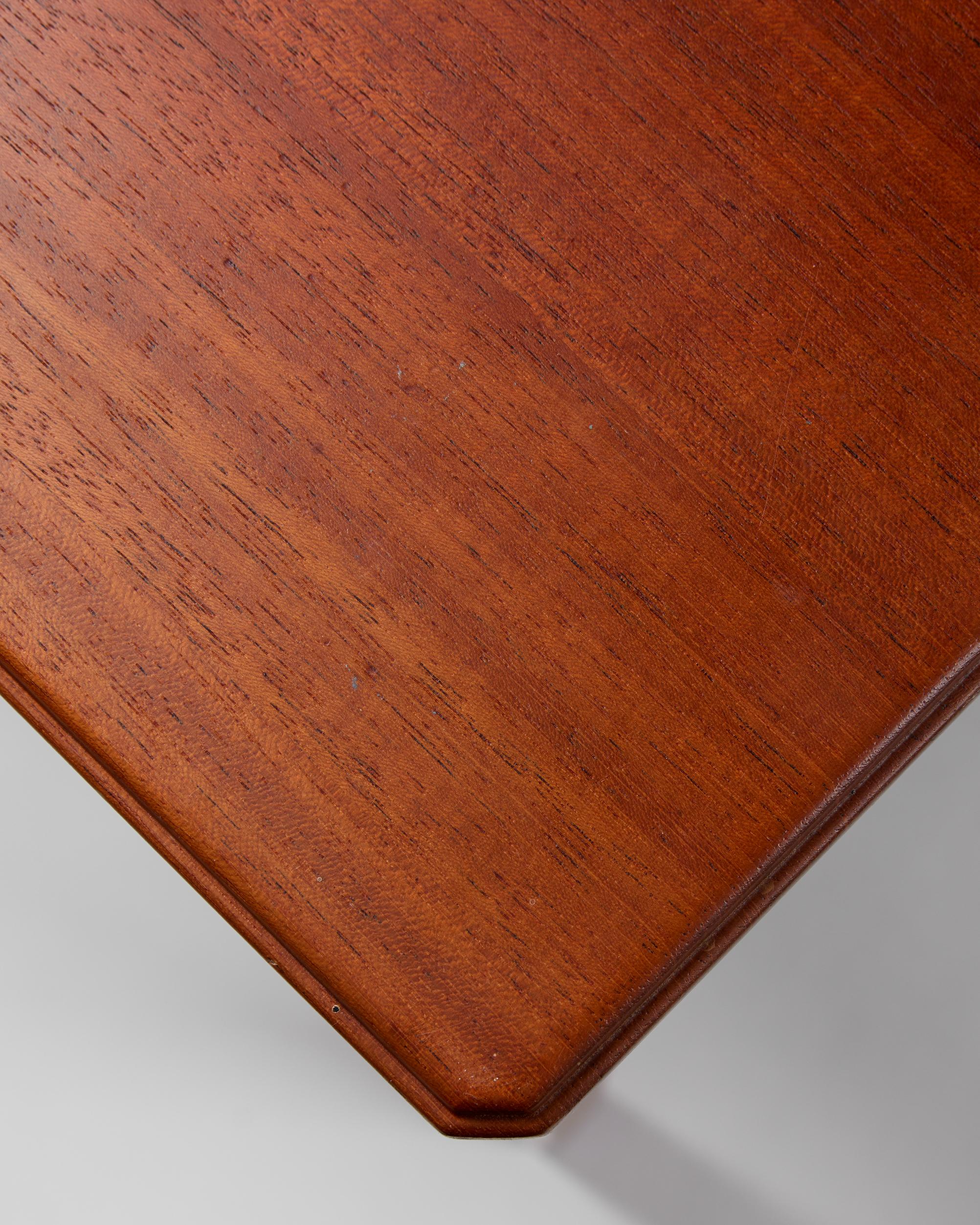 Side table ‘October’ designed by Carl Malmsten, Sweden, 1930s, walnut For Sale 1