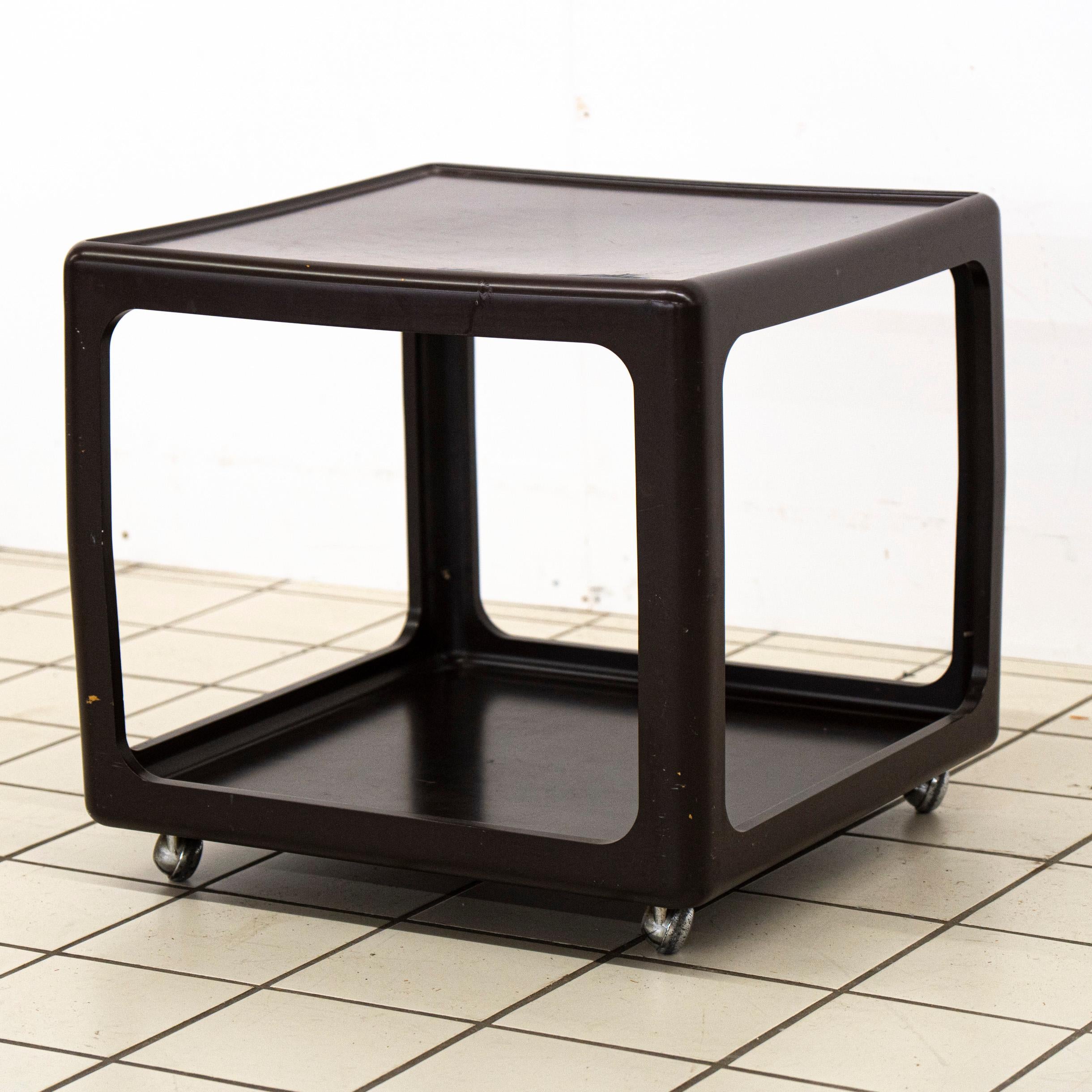 Molded Side Table on Wheels by Peter Ghyczy for Horn Collection For Sale